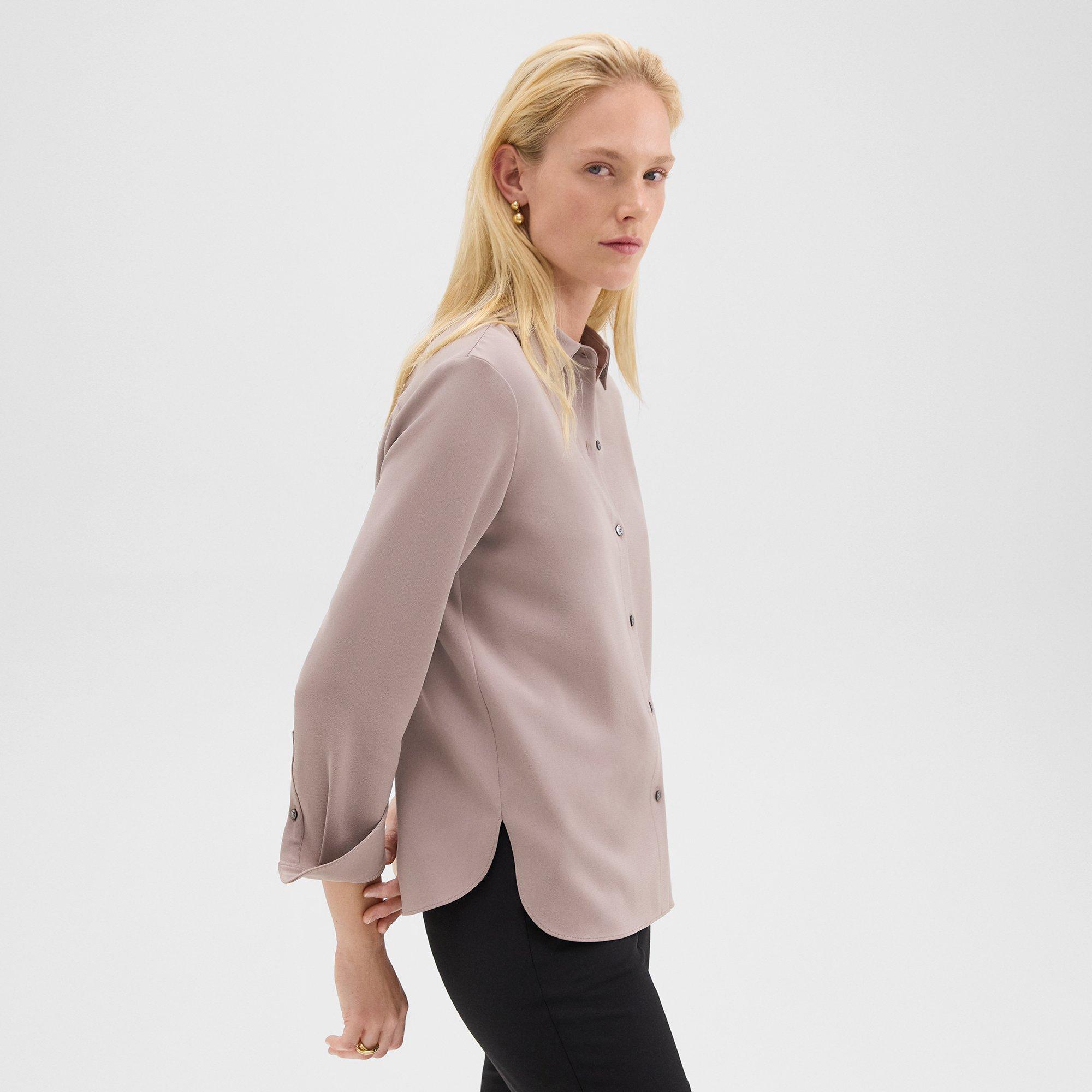 Straight Shirt in Admiral Crepe