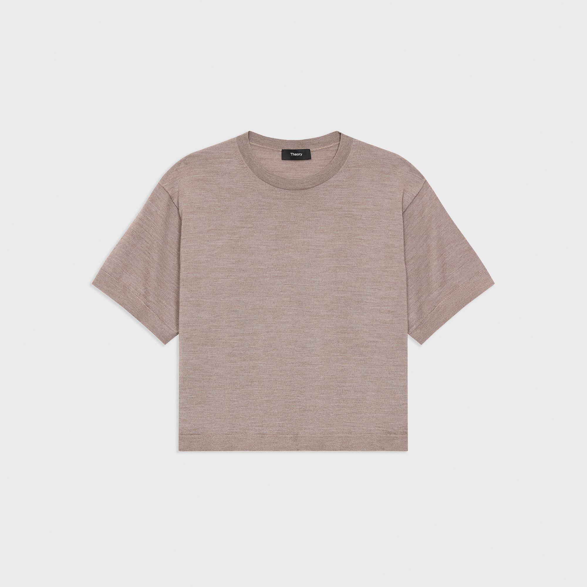 Boxy Tee in Regal Wool