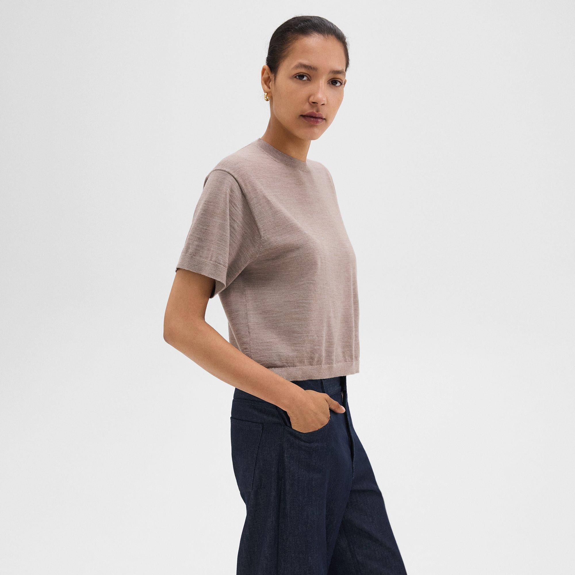 Boxy Tee in Regal Wool