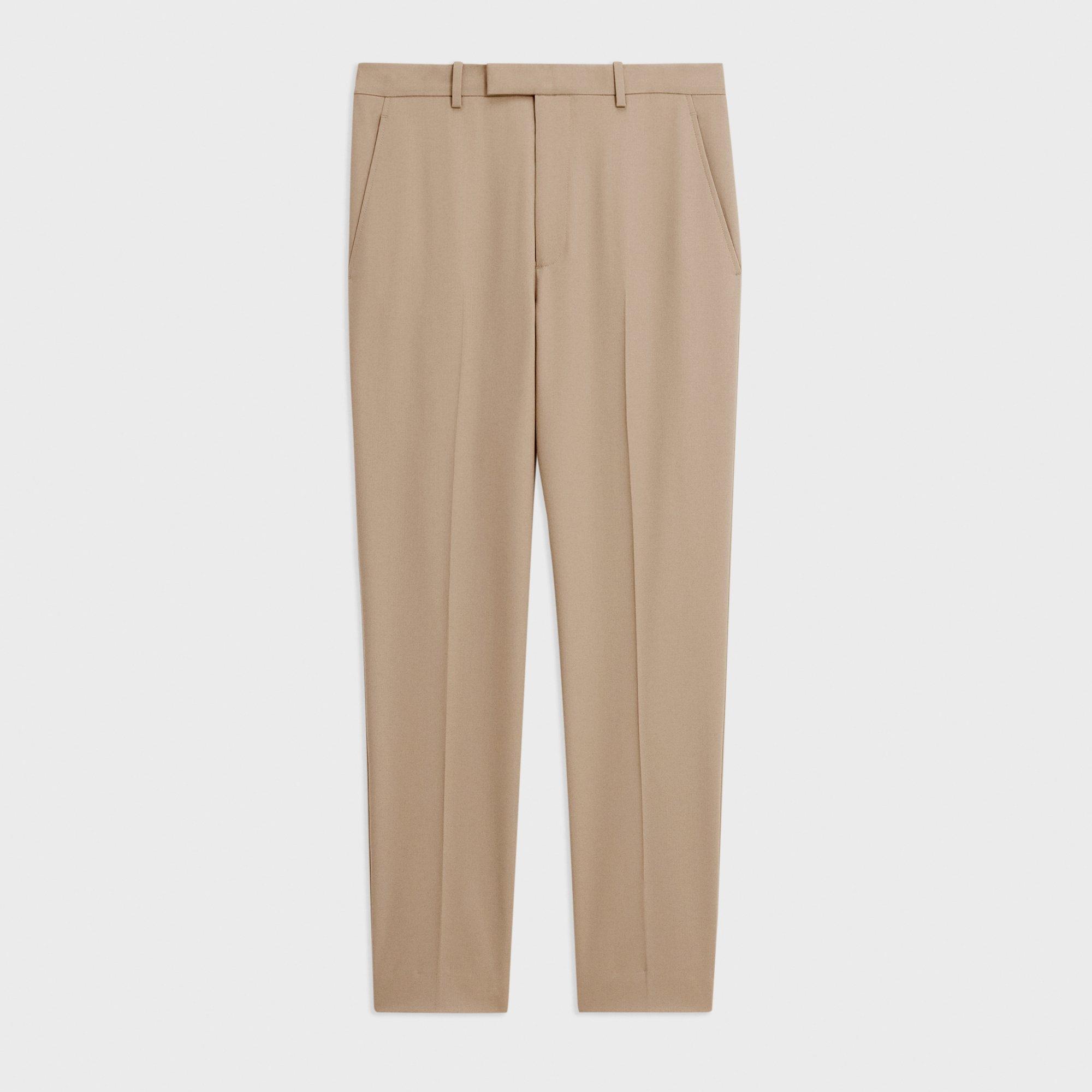 Pantalon Décontracté en Gabardine de Laine