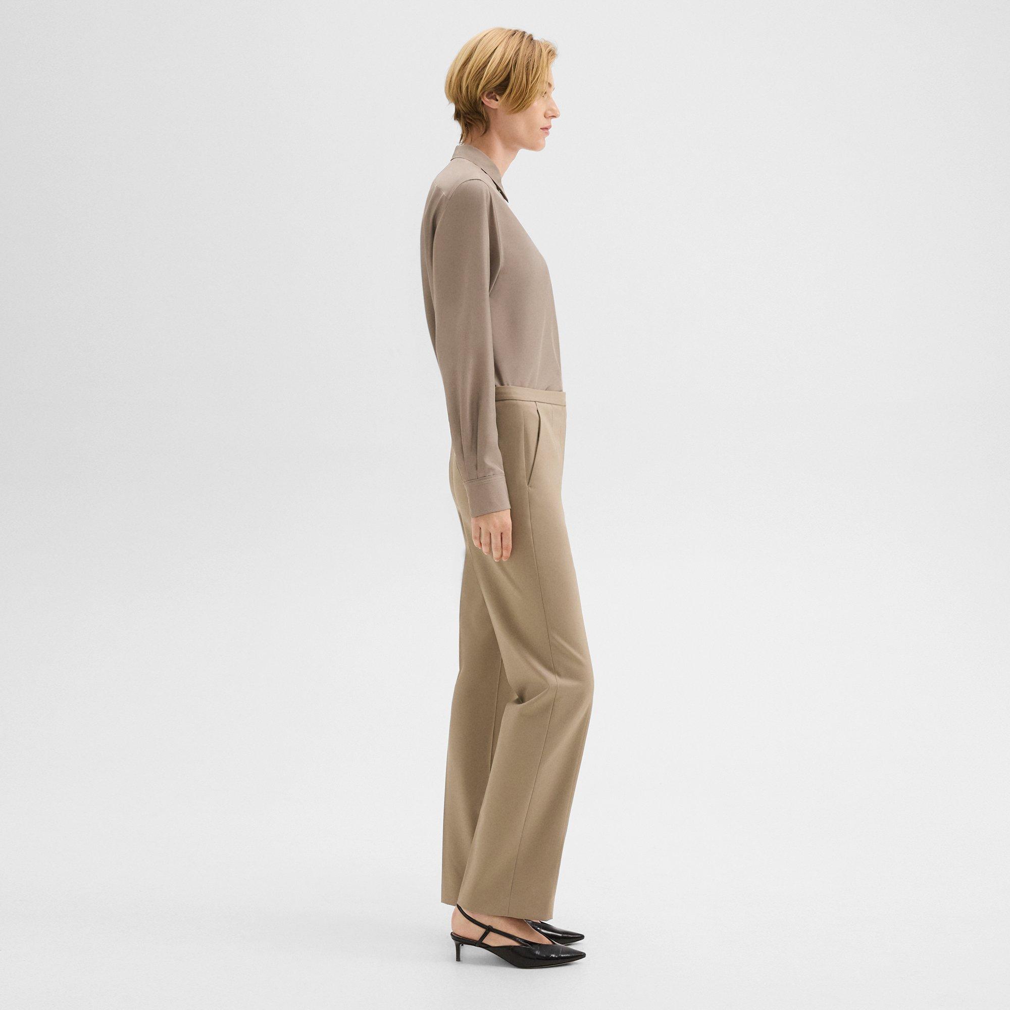 Relaxed Pant in Wool Gabardine