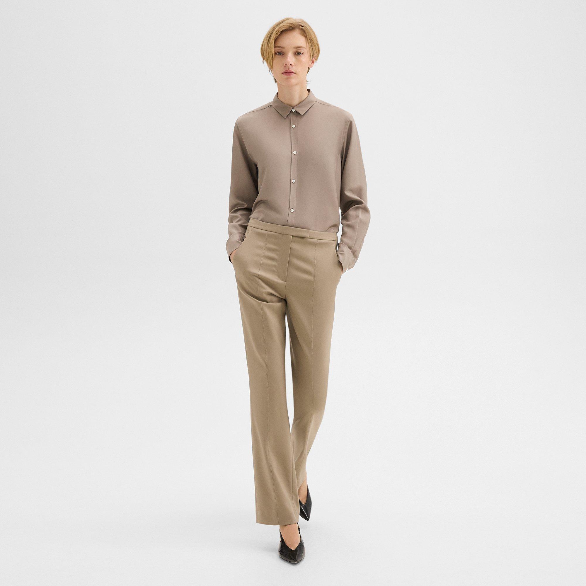 Relaxed Pant in Wool Gabardine