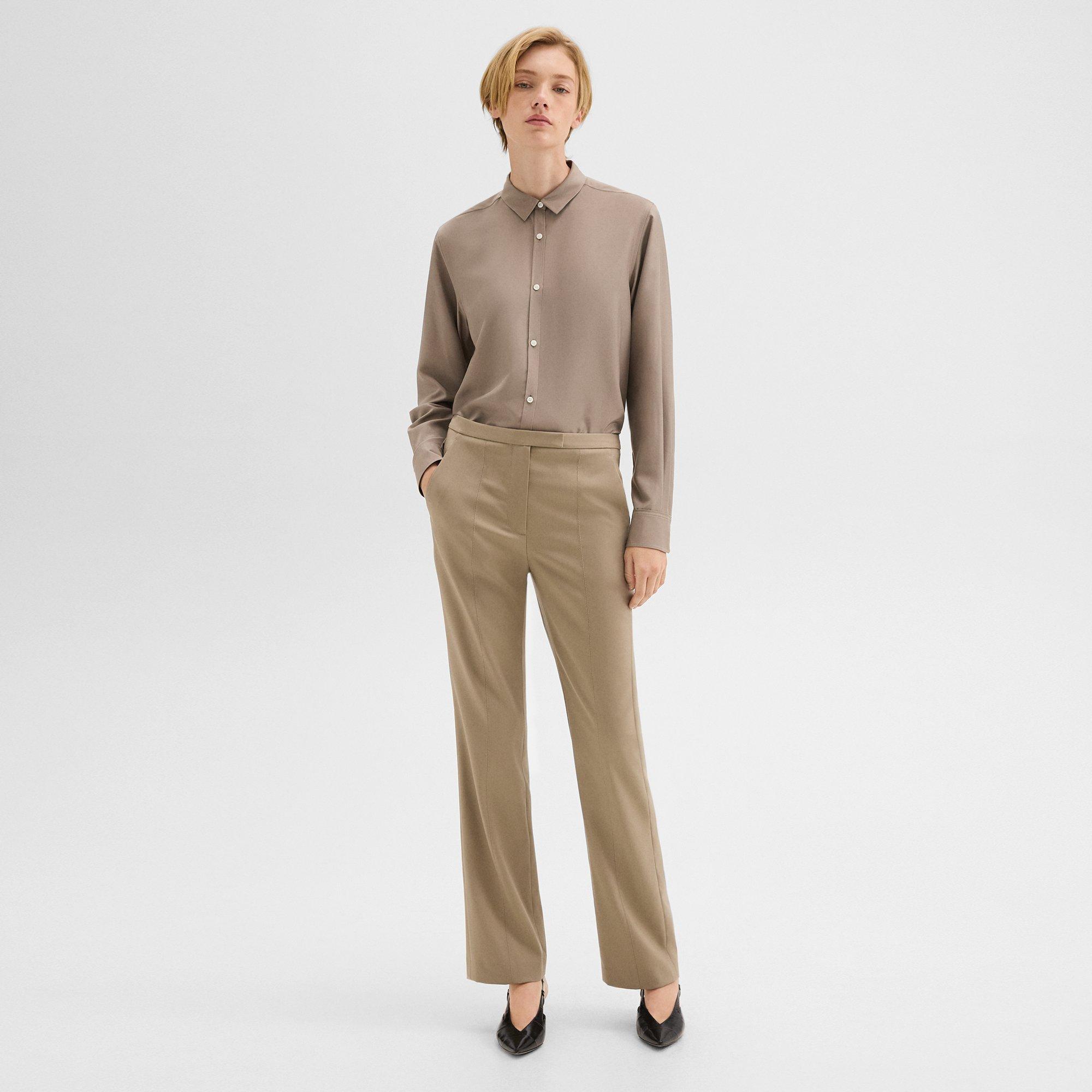 Relaxed Pant in Wool Gabardine