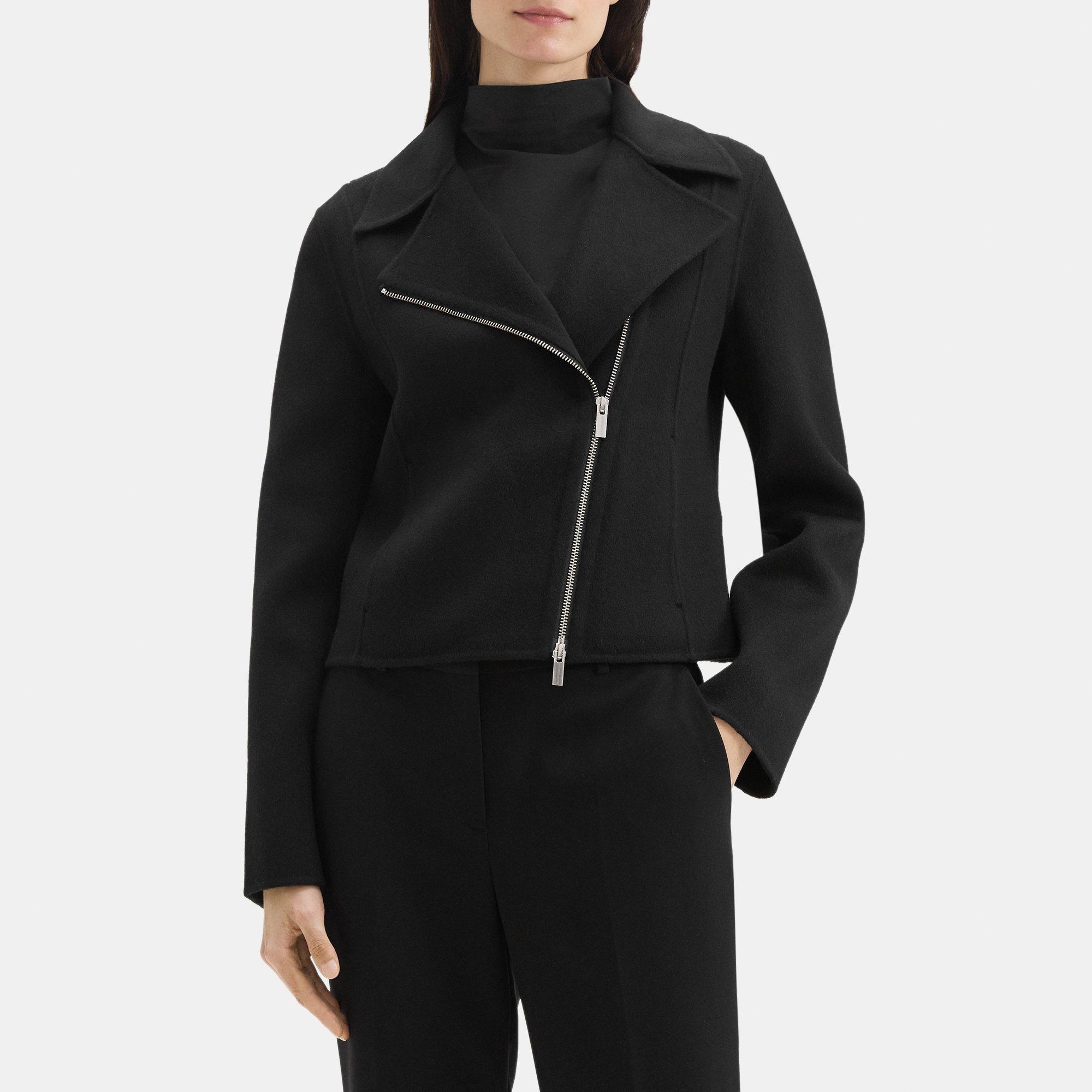 Moto Jacket in Double-Face Wool-Cashmere