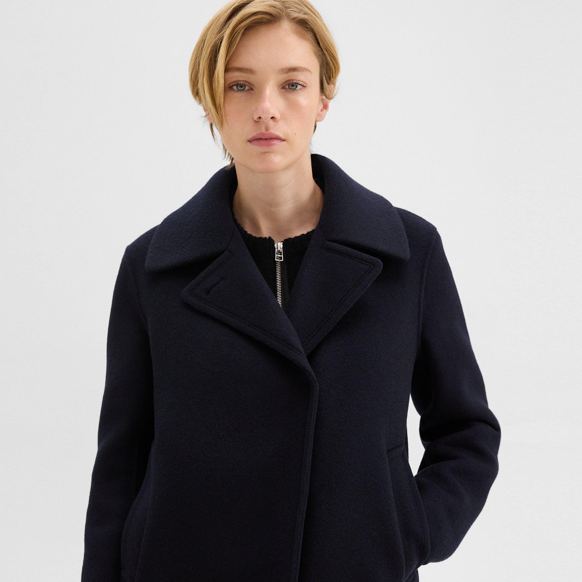 Peacoat in Recycled Wool