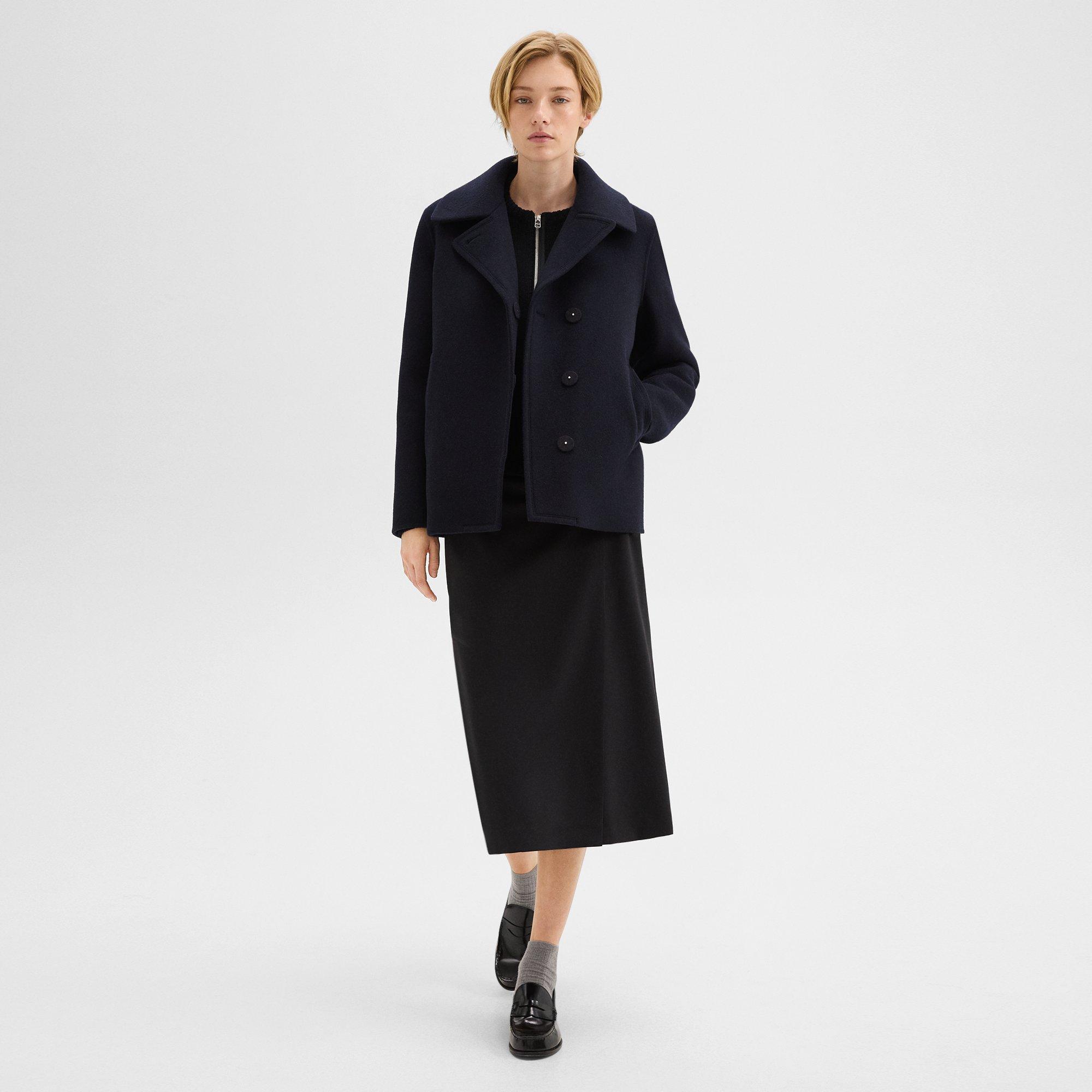 Peacoat in Recycled Wool