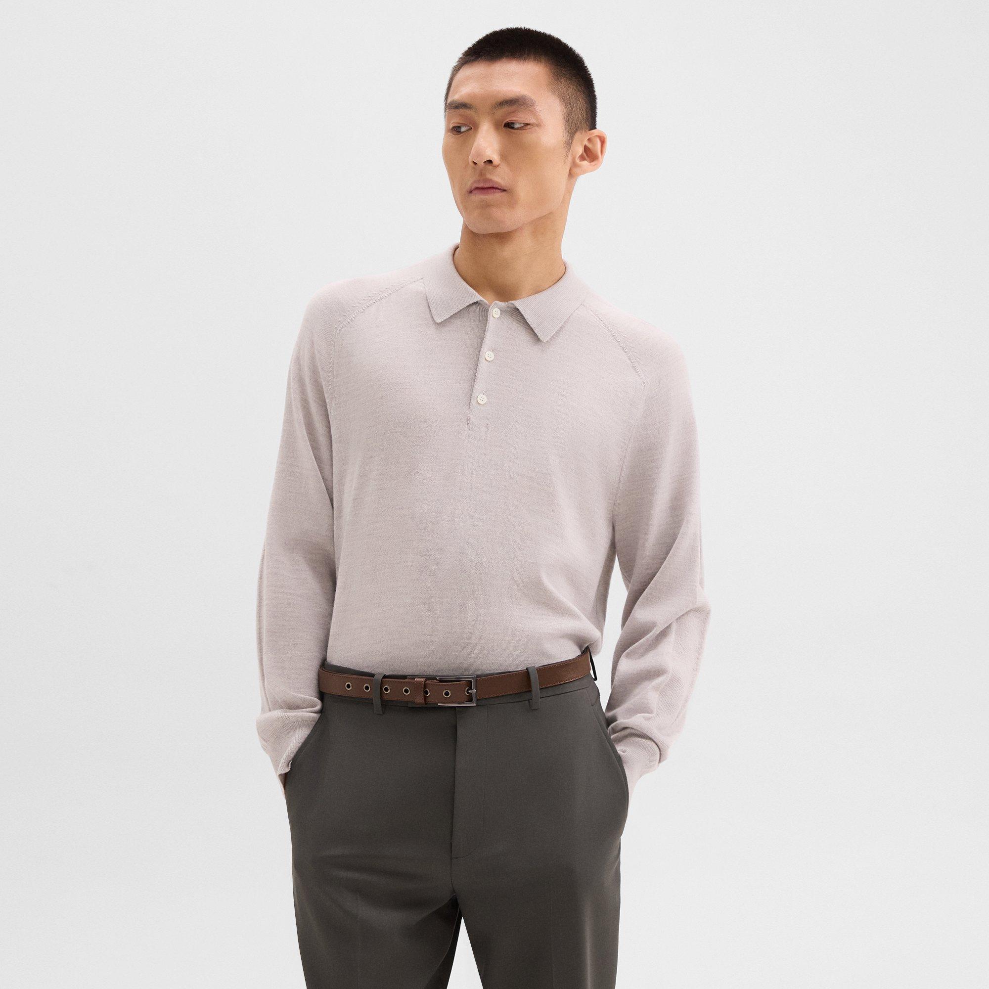 Polo Sweater in Merino Wool