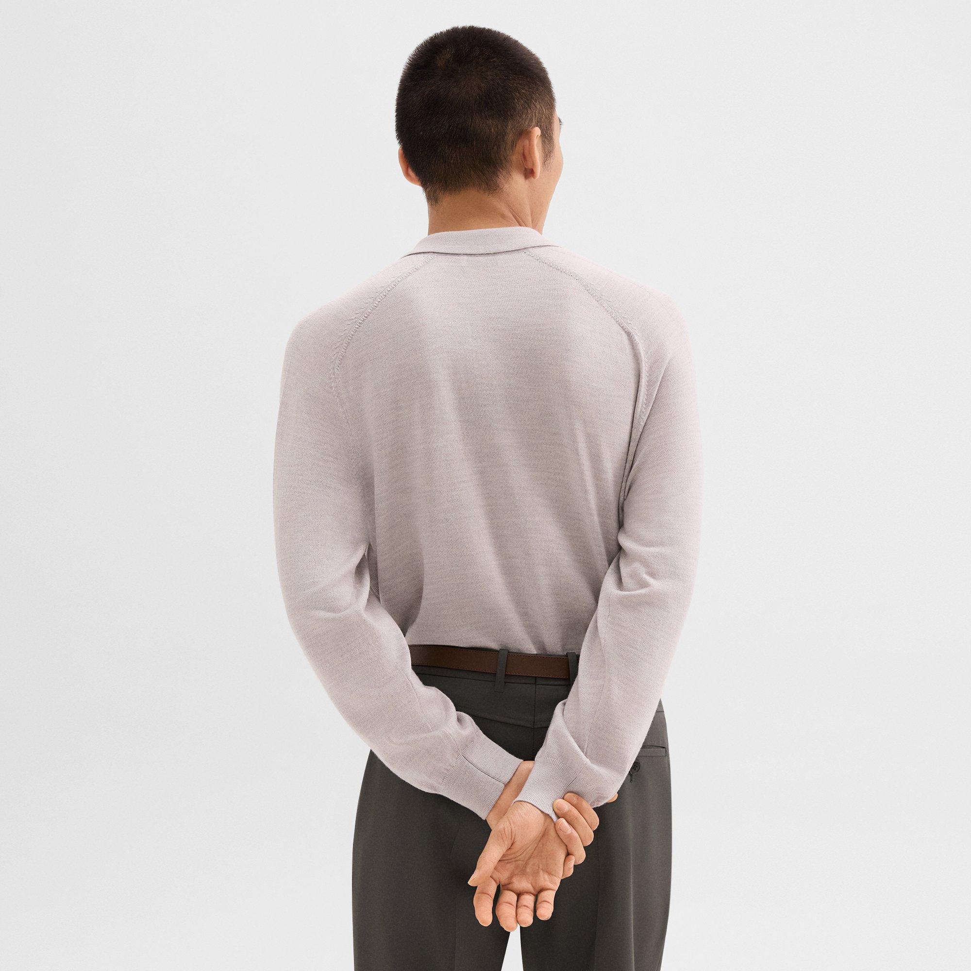 Polo Sweater in Merino Wool