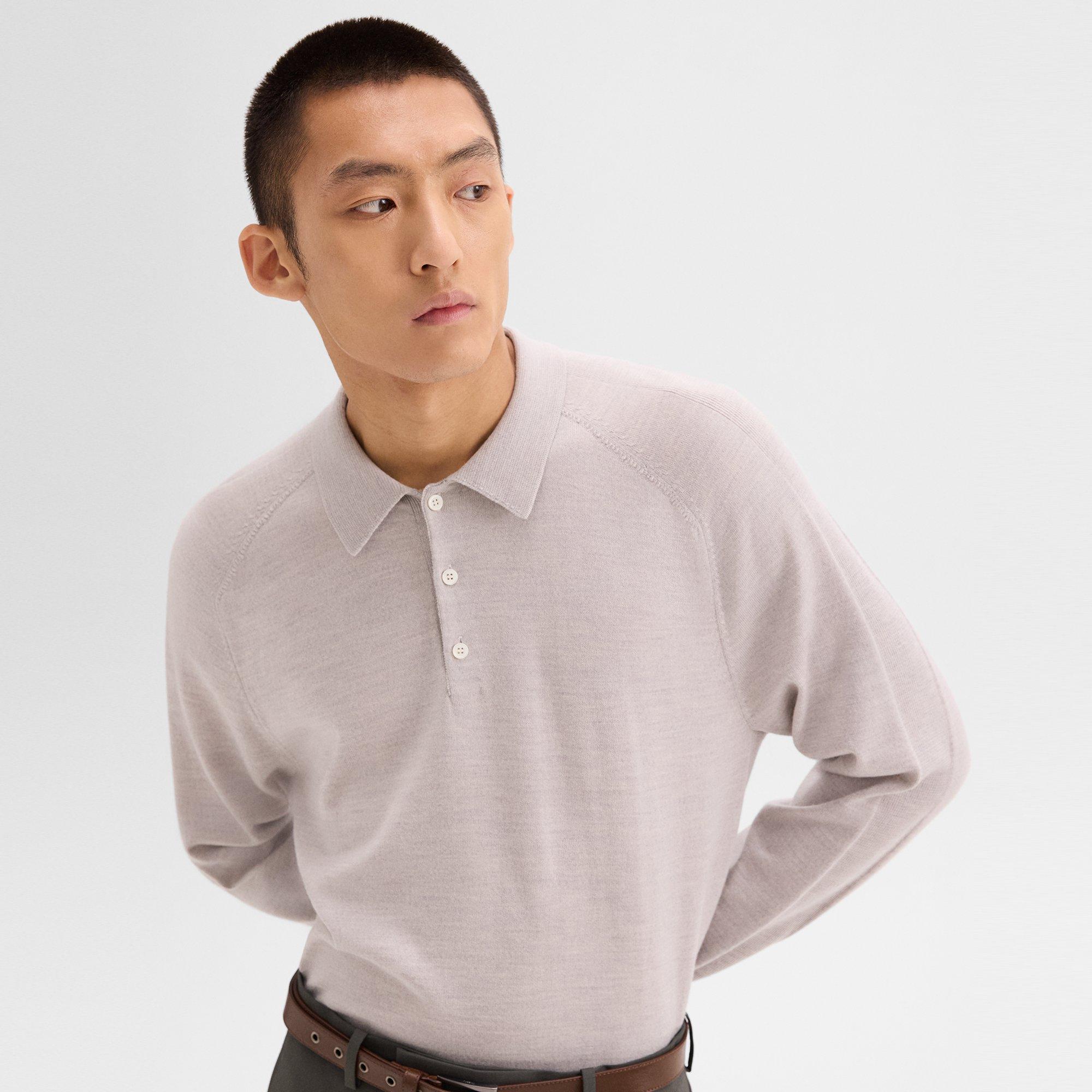 Polo Sweater in Merino Wool