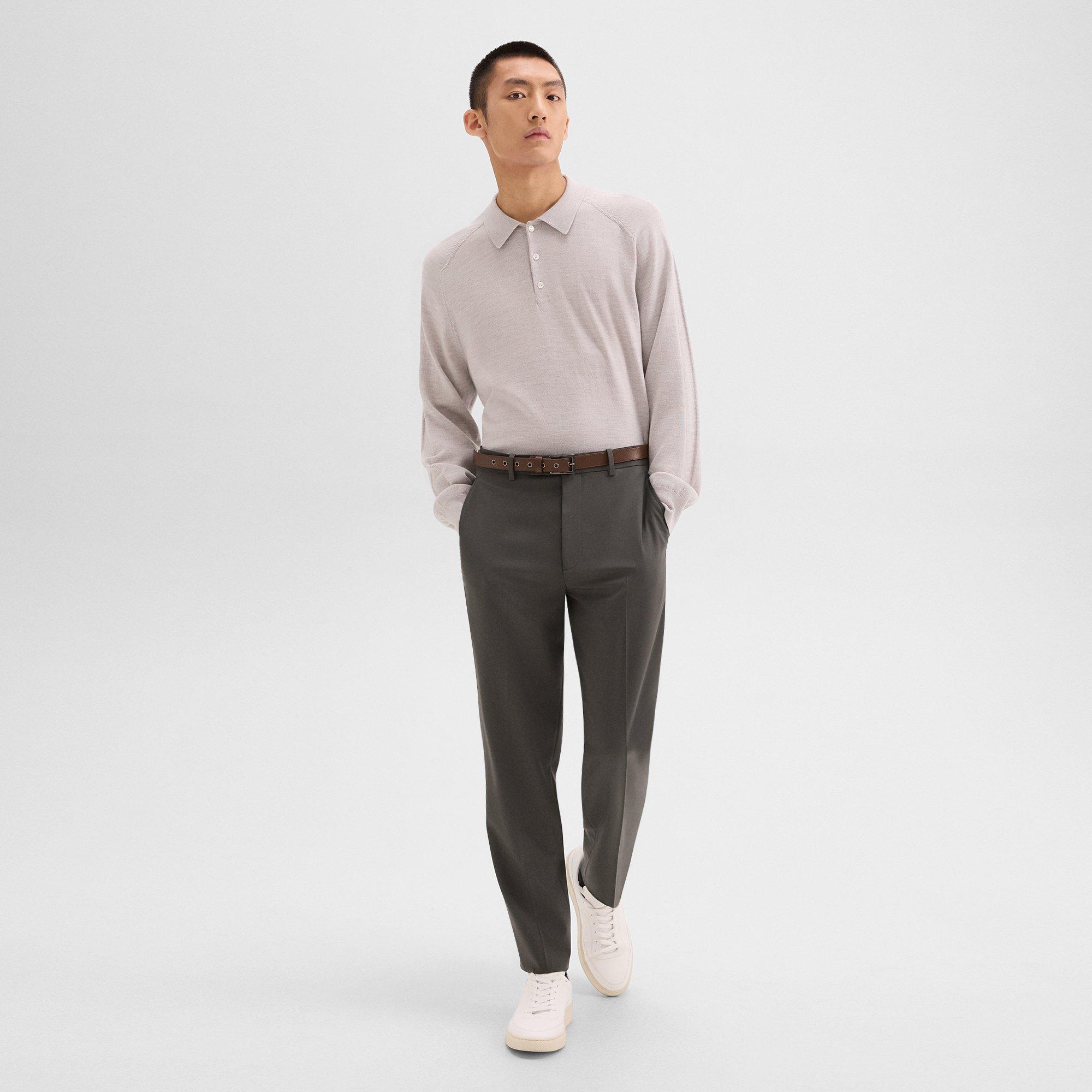 Polo Sweater in Merino Wool