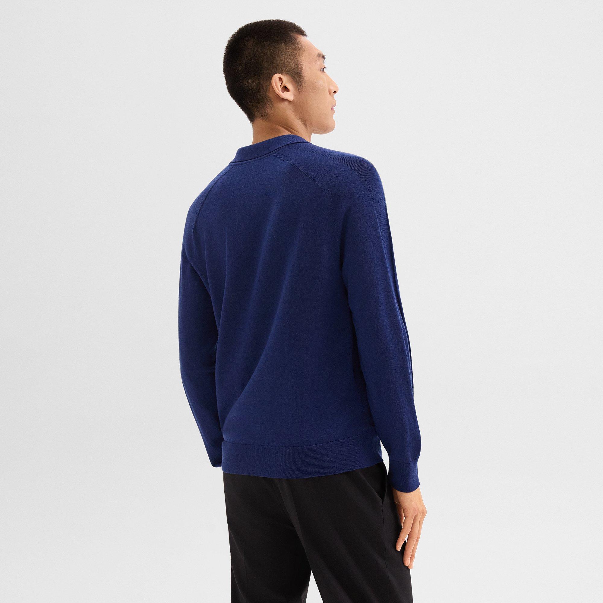 Polo Sweater in Merino Wool