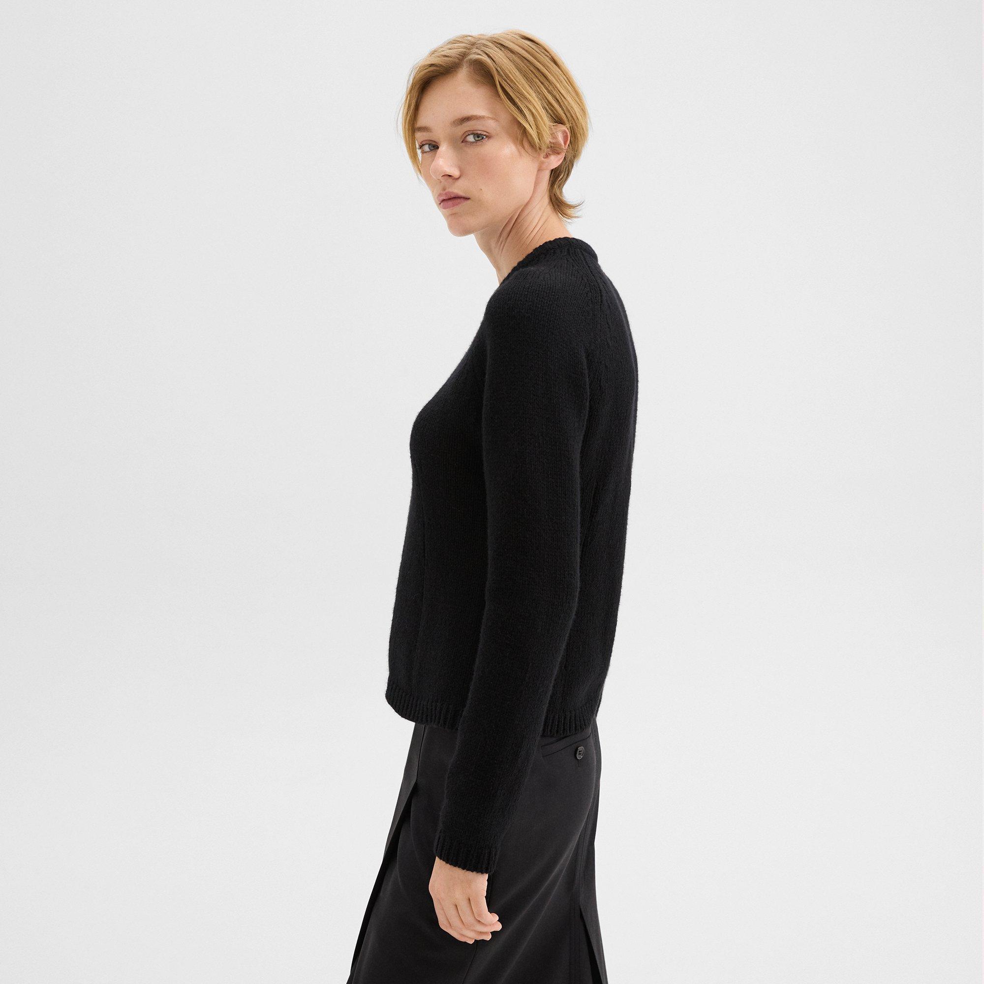 Zip-Up Cardigan in Felted Wool-Cashmere