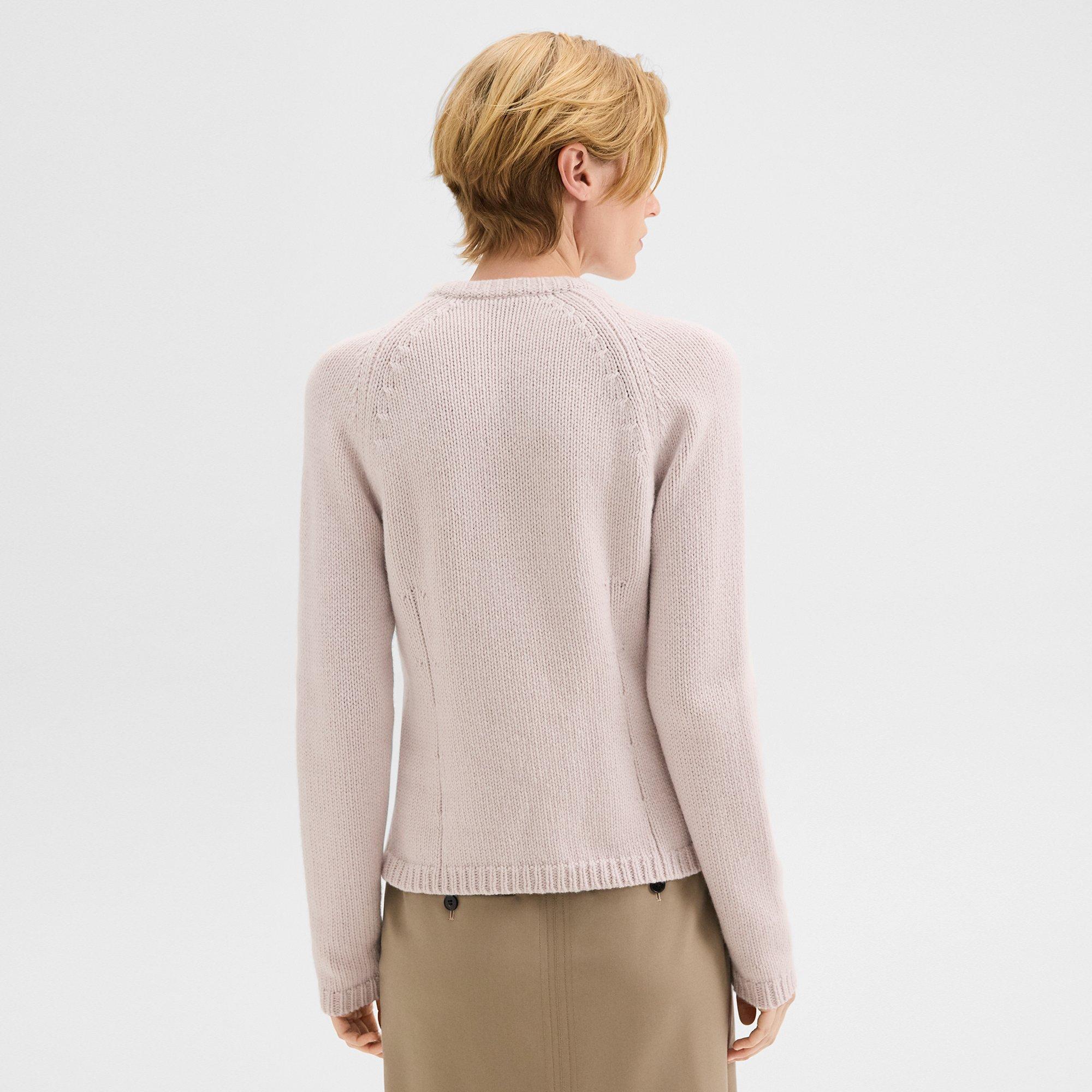 Zip-Up Cardigan in Felted Wool-Cashmere