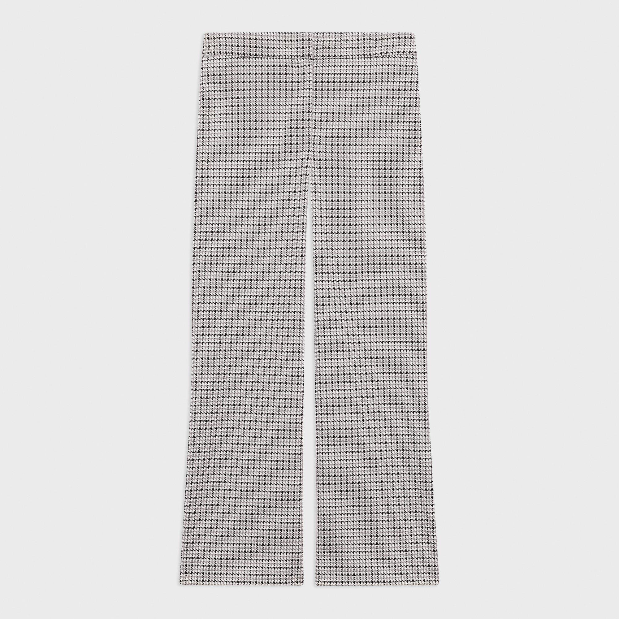 パンツ MEDI HOUNDSTOOTH STRAIGHT PANTS Stretch Houndstooth Knit Kick Pant | Theory