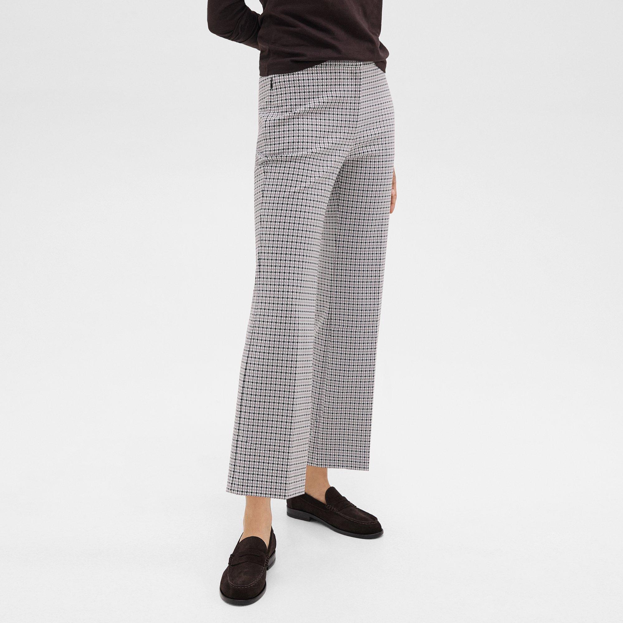 Kick Pant in Stretch Houndstooth Knit