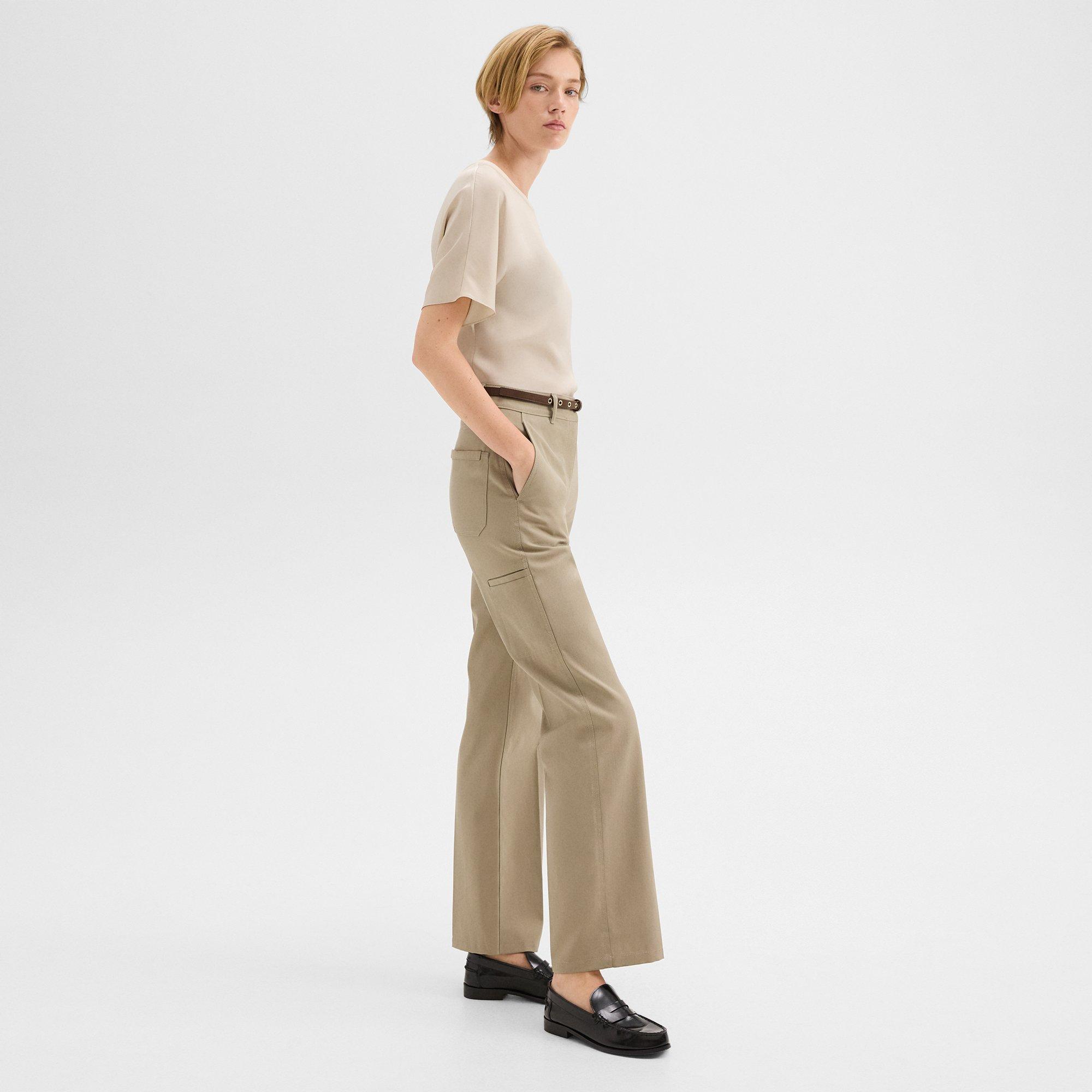 Straight Pant in Gabardine