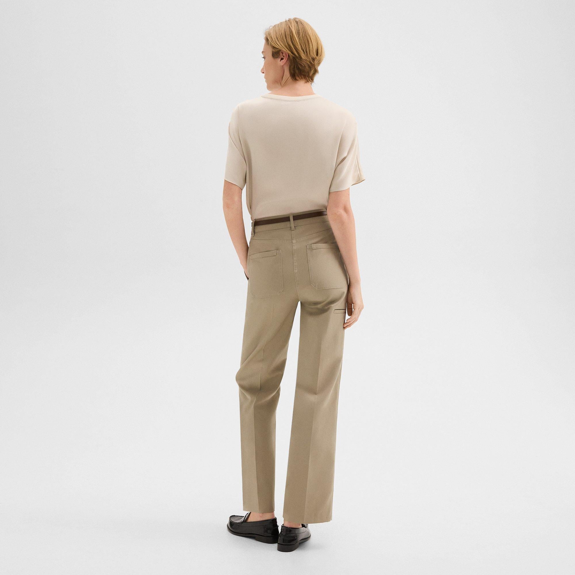 Straight Pant in Gabardine