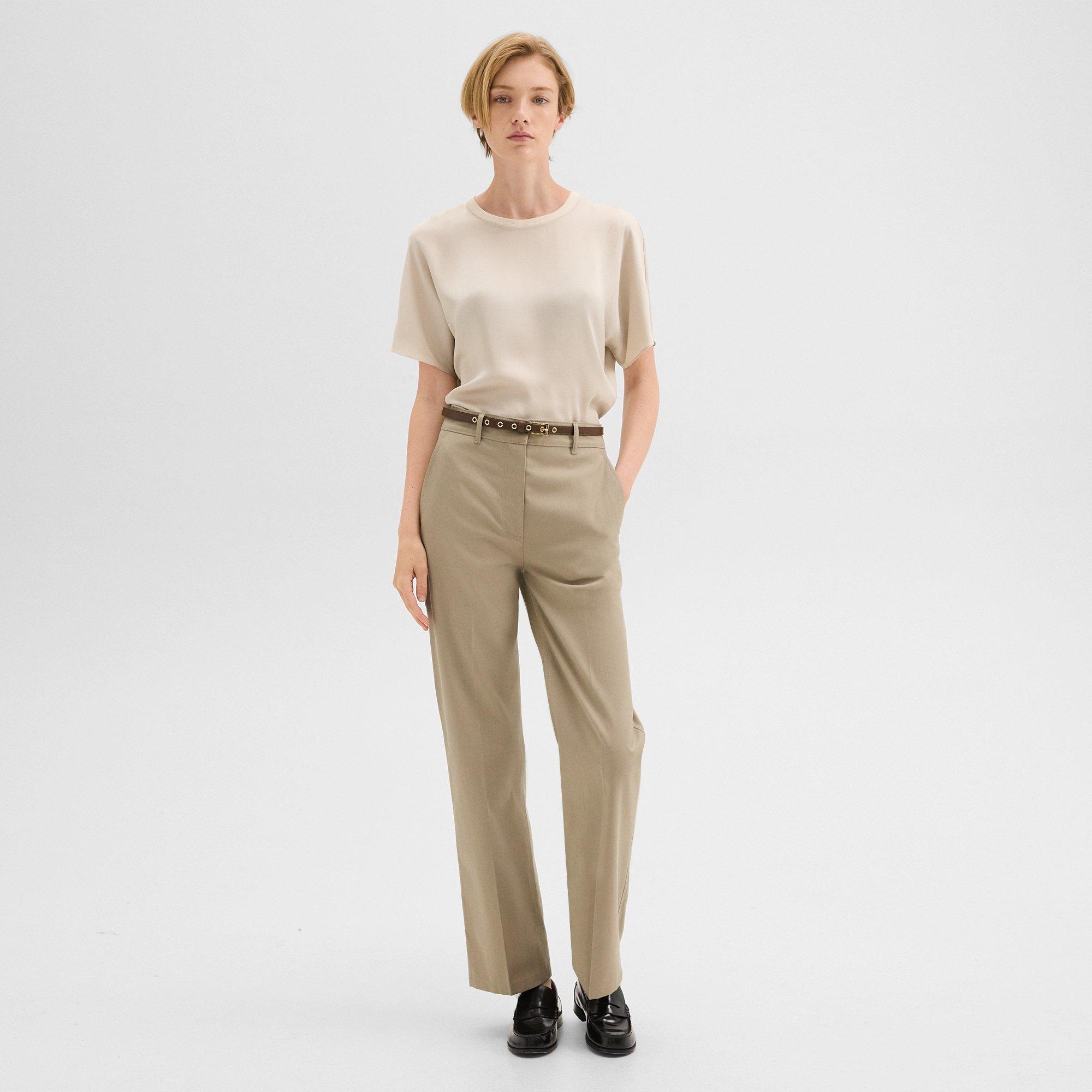 Straight Pant in Gabardine