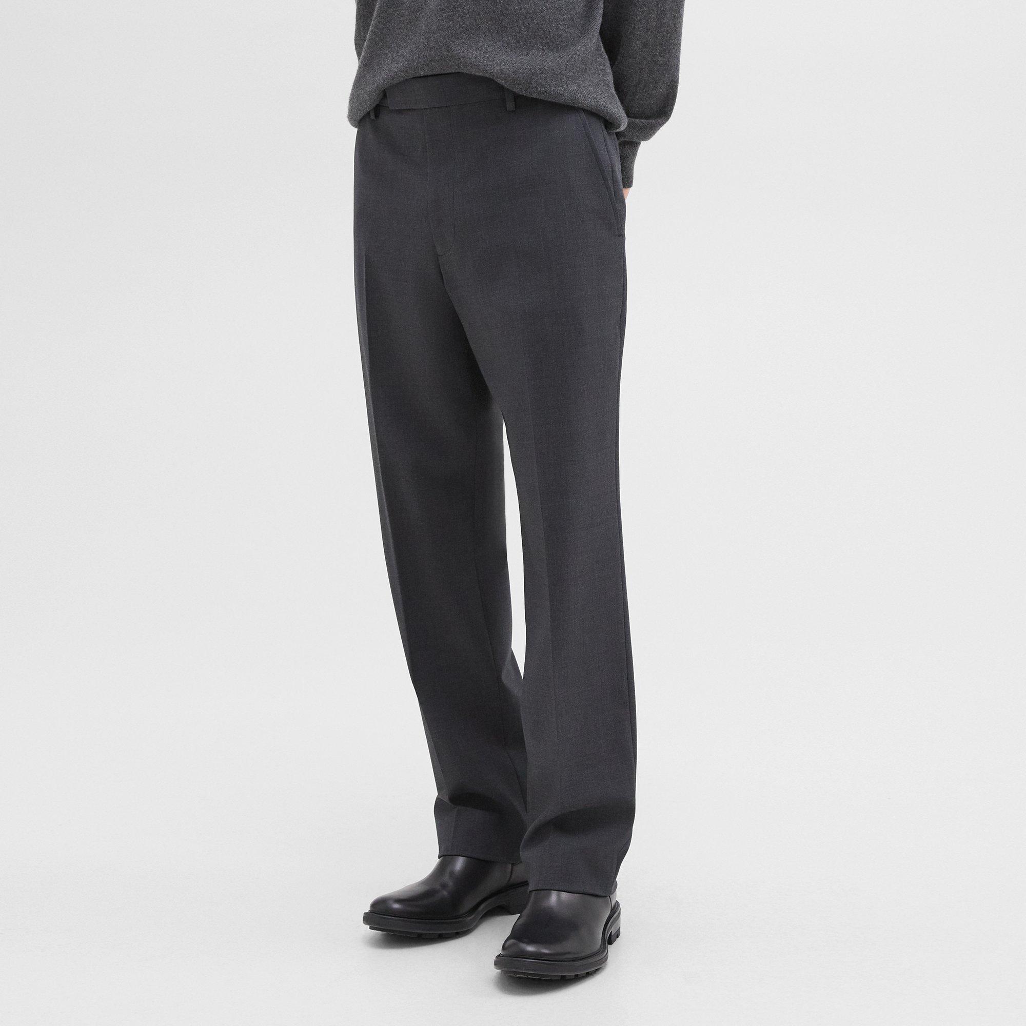 Straight Pant in Wool-Blend Twill