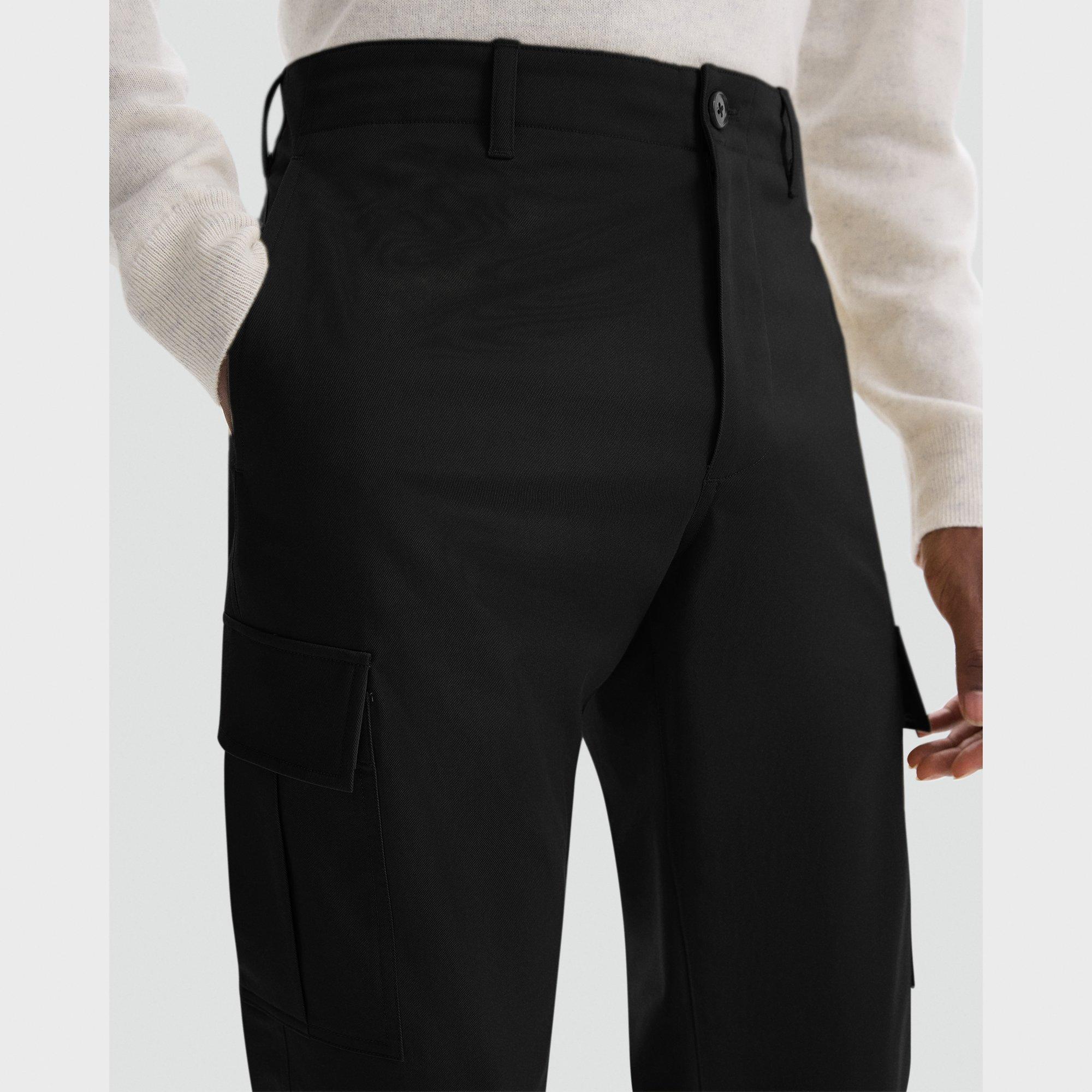 Straight Cargo Pant in Stretch Cotton Twill