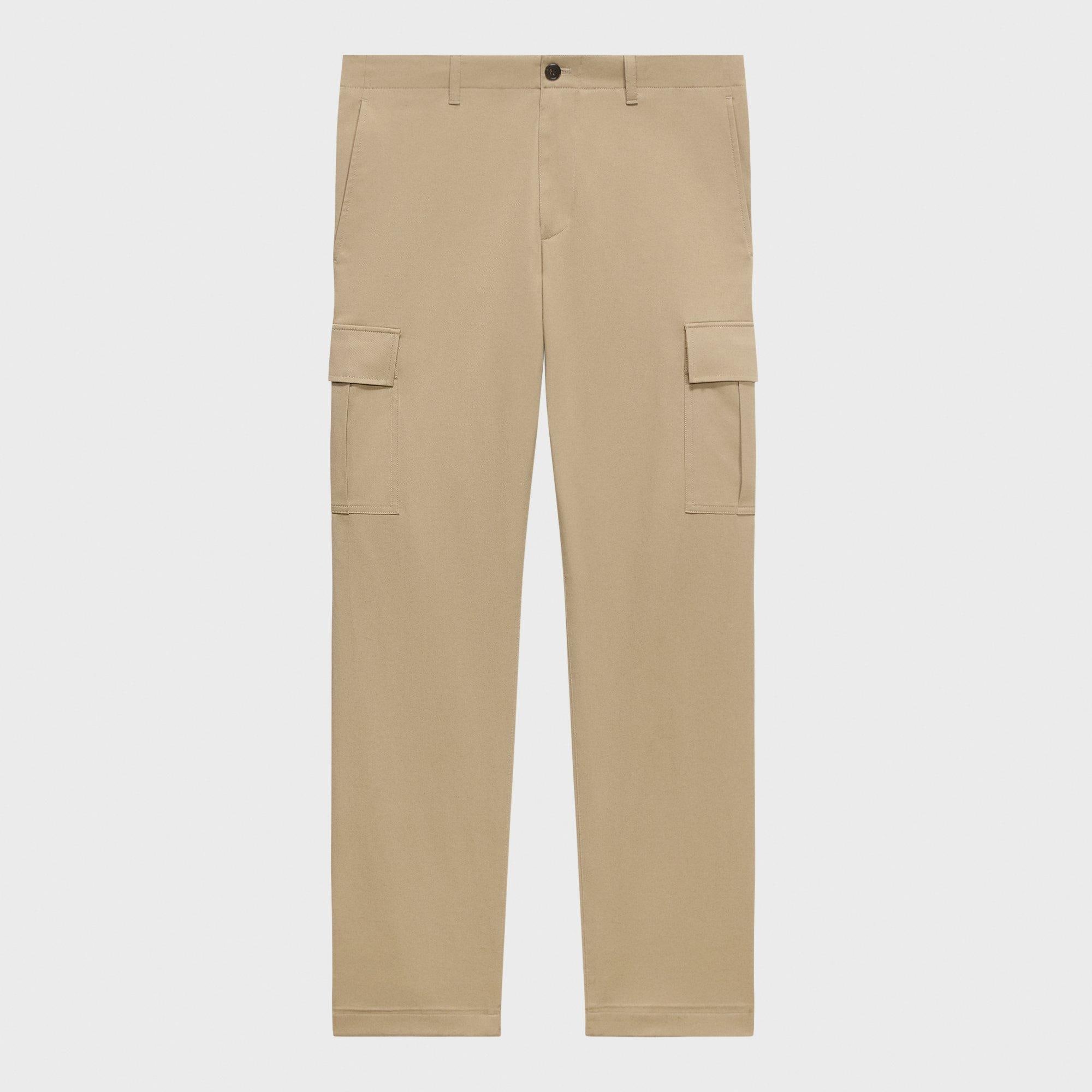 Straight Cargo Pant in Stretch Cotton Twill