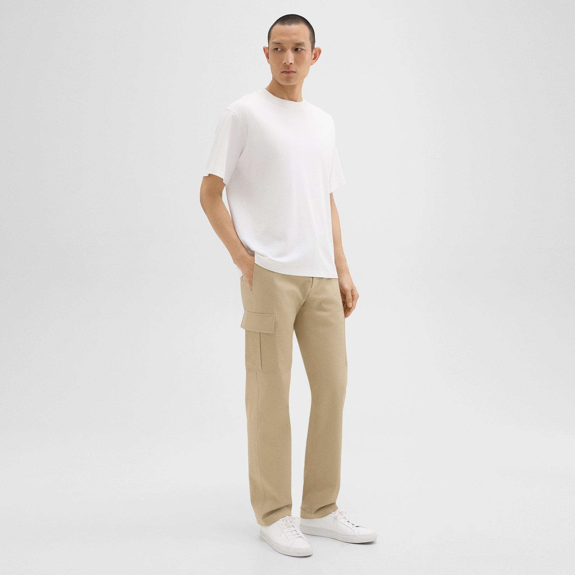 Straight Cargo Pant in Stretch Cotton Twill