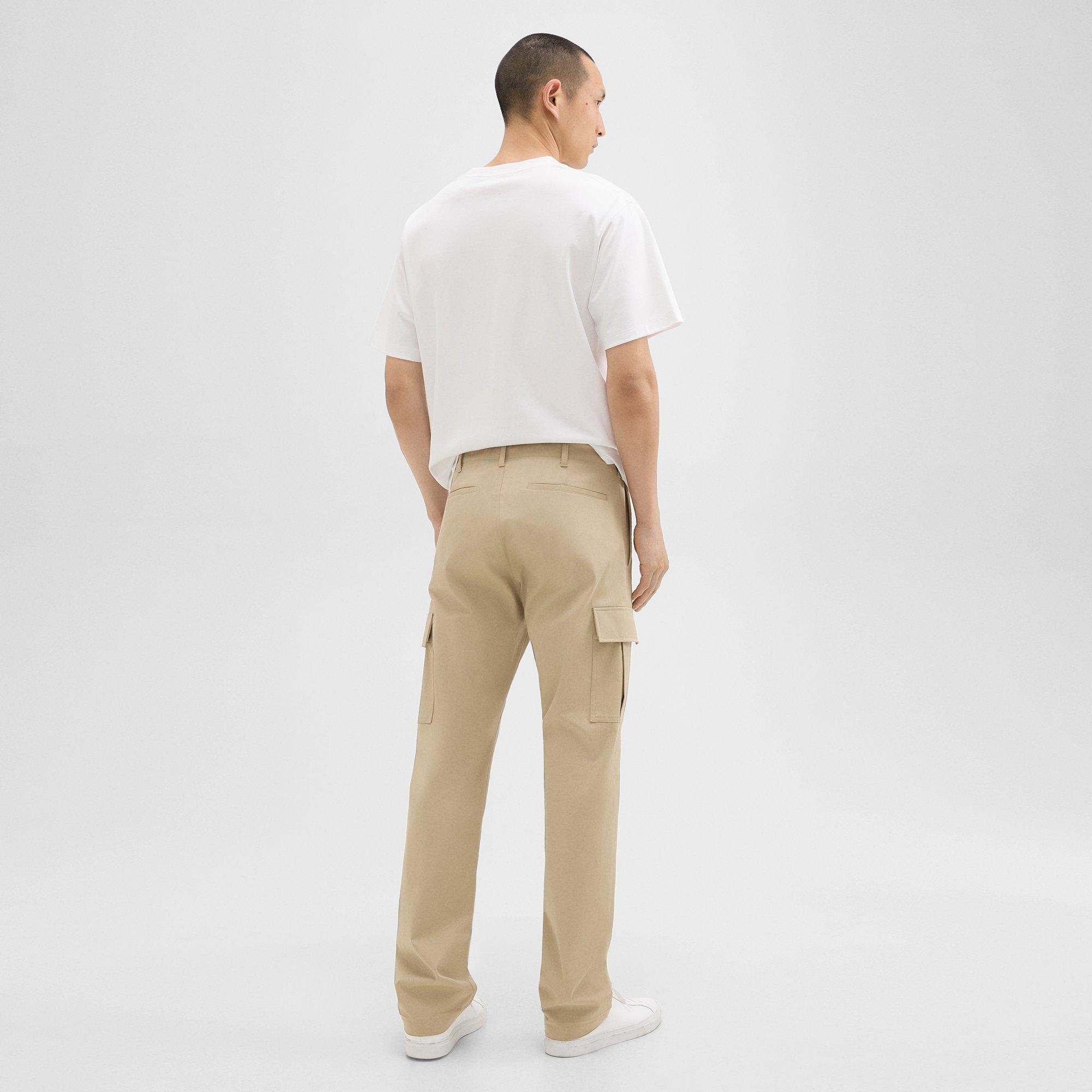 Straight Cargo Pant in Stretch Cotton Twill