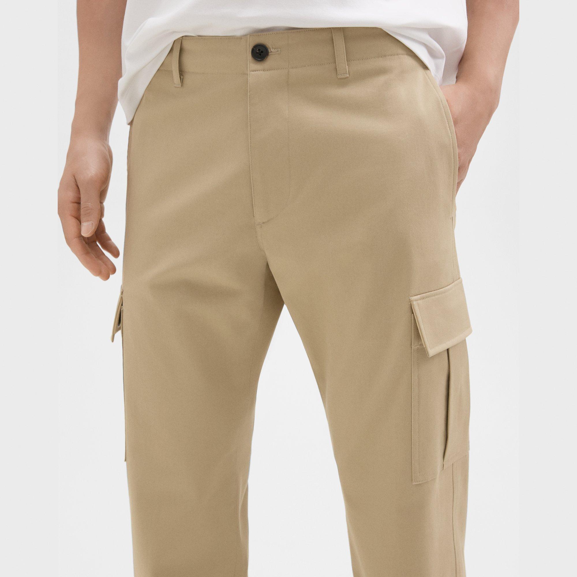 Straight Cargo Pant in Stretch Cotton Twill