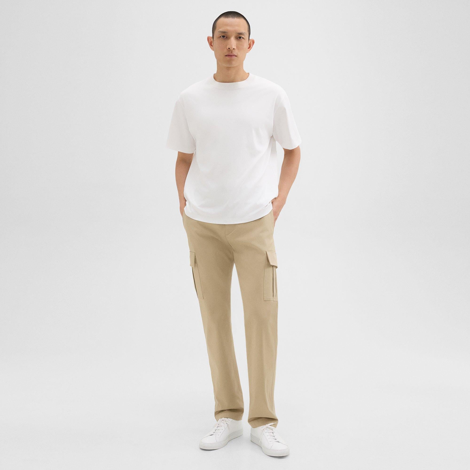 Straight Cargo Pant in Stretch Cotton Twill