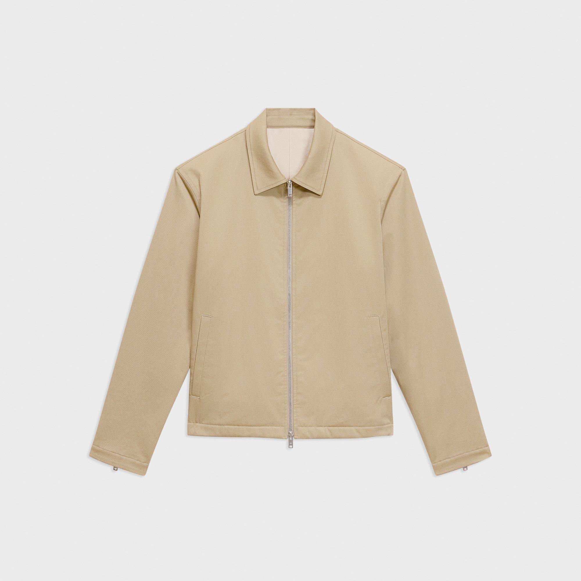 Blouson Zip Jacket in Stretch Cotton Twill