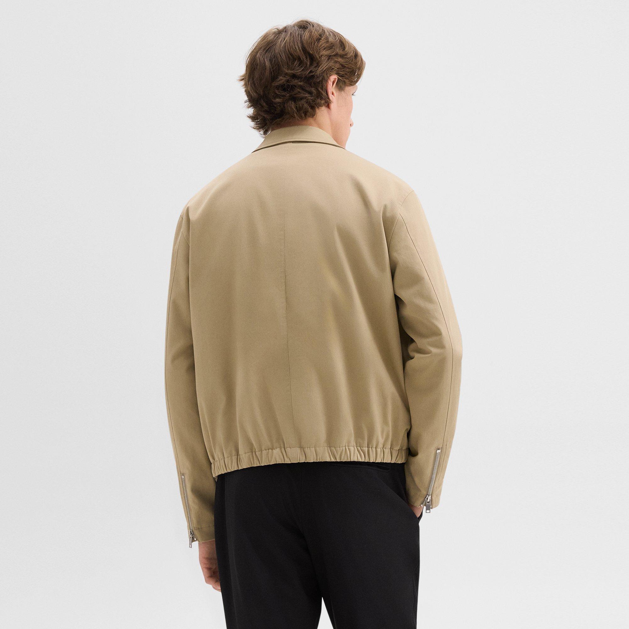 Blouson Zip Jacket in Stretch Cotton Twill