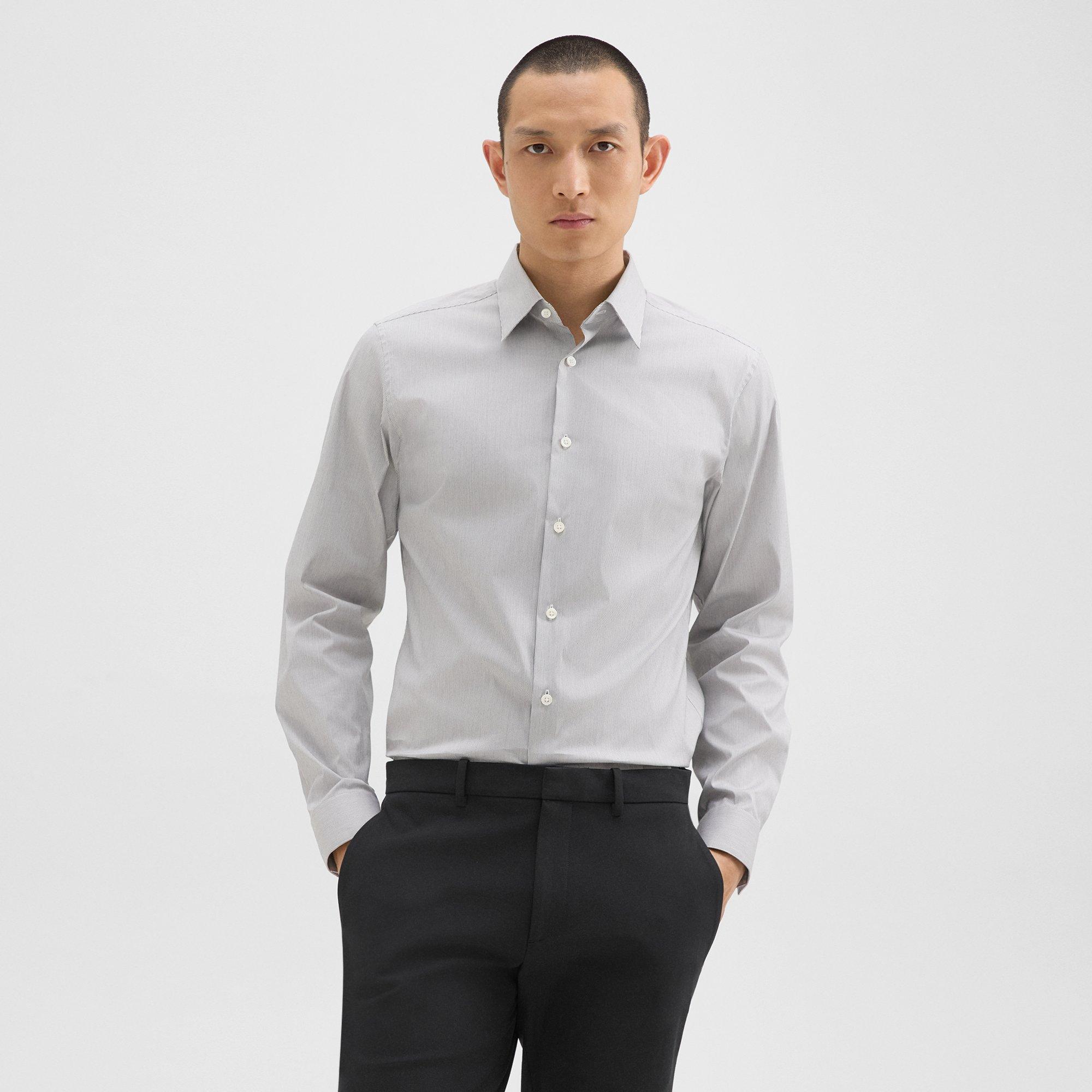 Sylvain Shirt in Checked Poplin