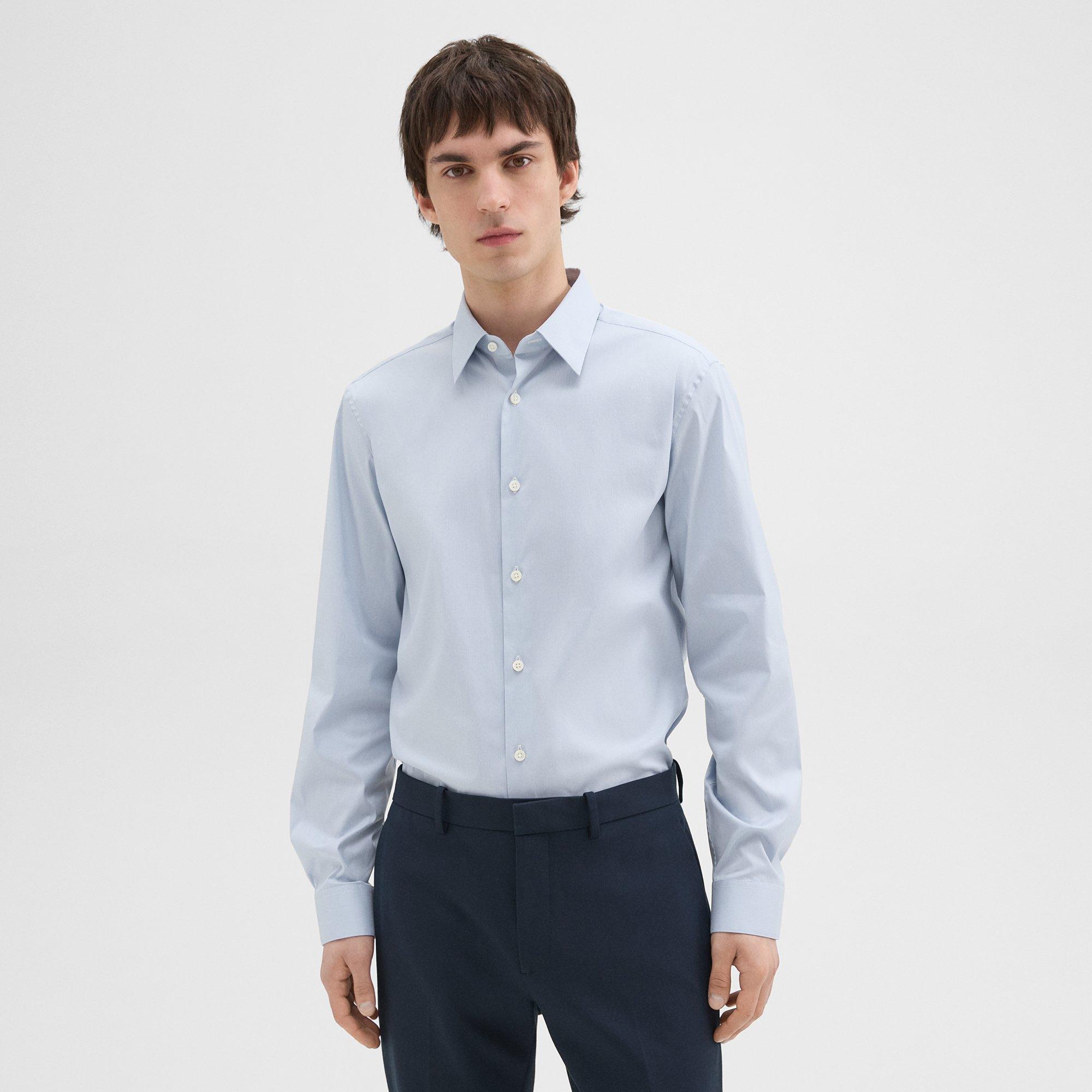 Sylvain Shirt in Checked Poplin