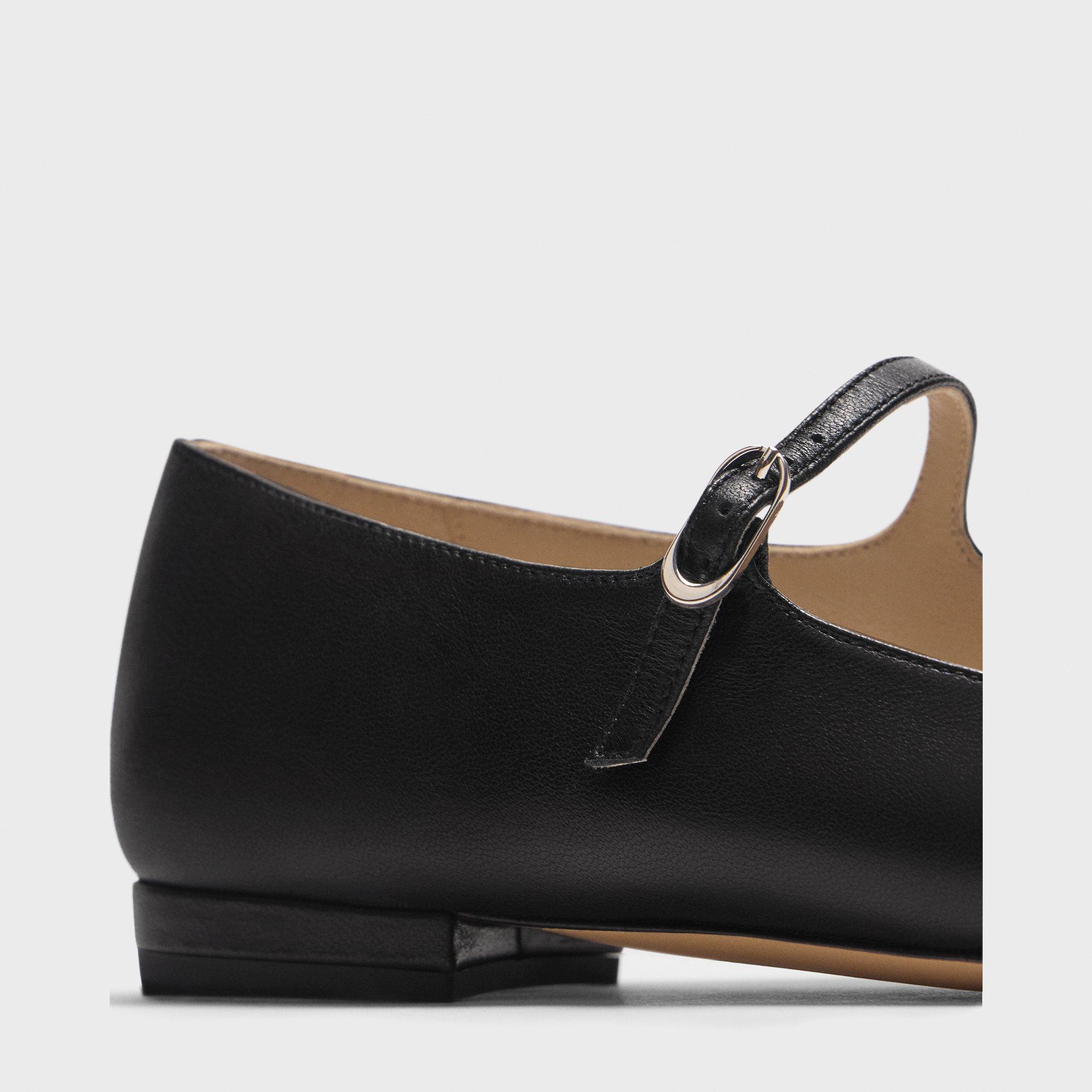 Ballerines Mary Jane en Cuir