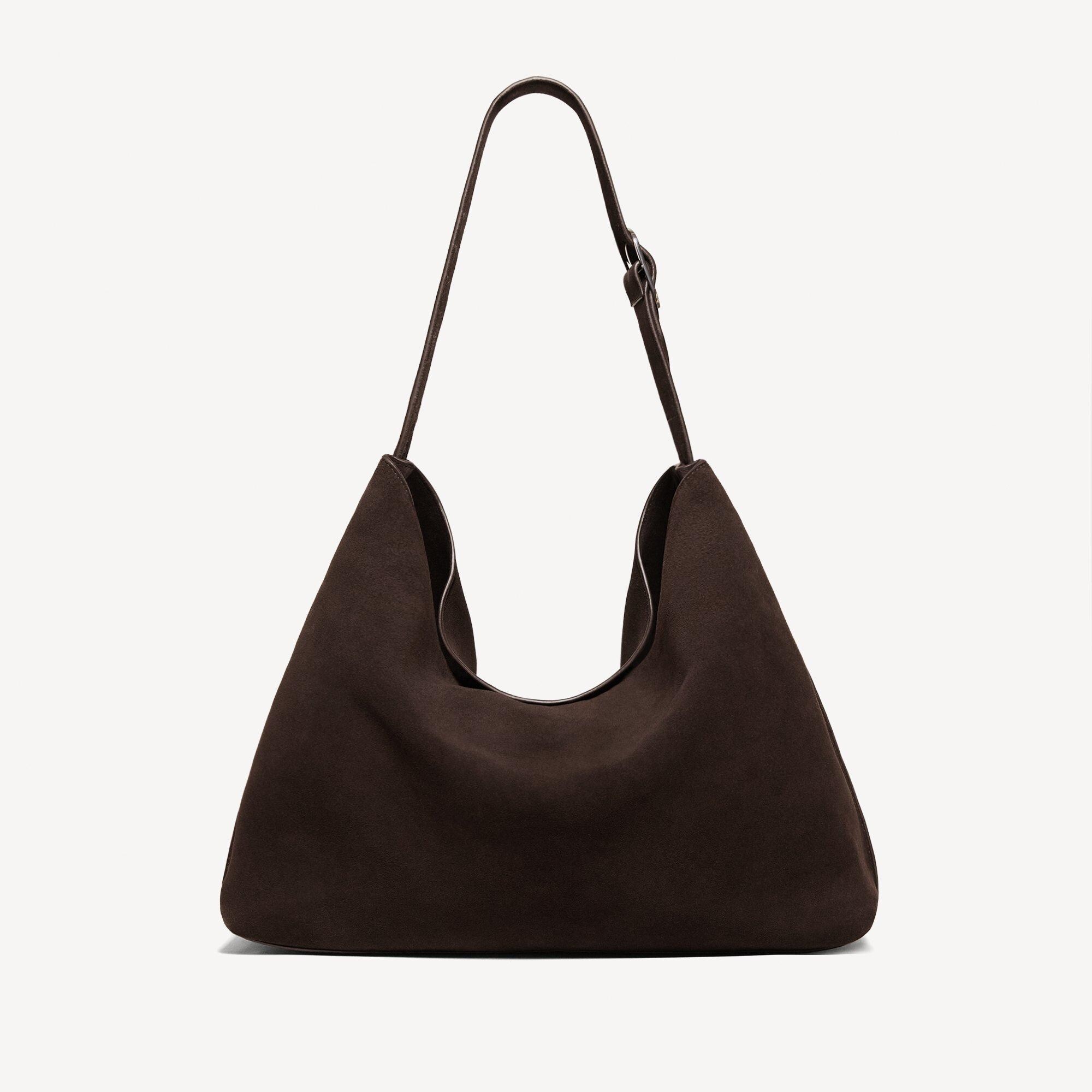 Hobo Bag aus Veloursleder