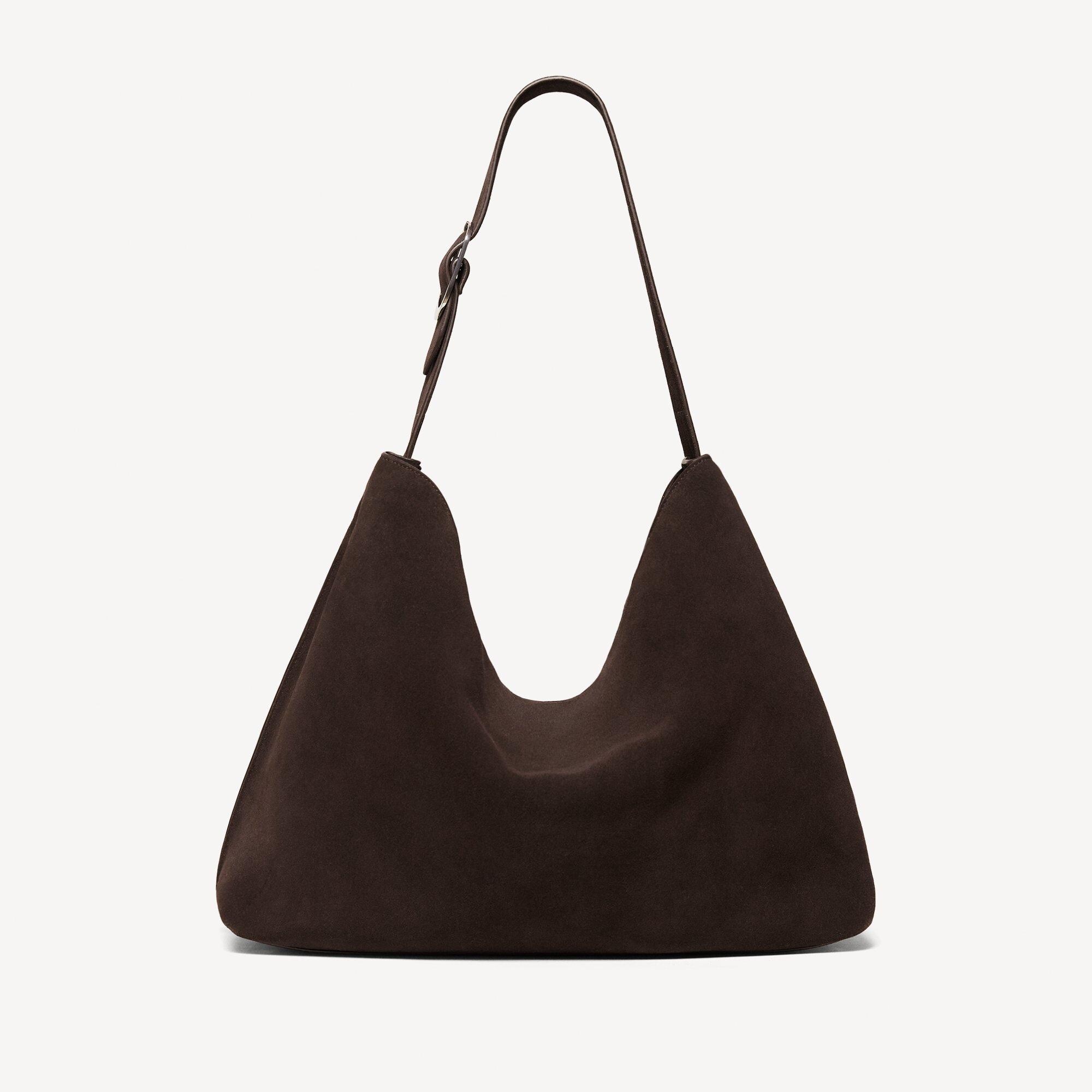 Hobo Bag aus Veloursleder