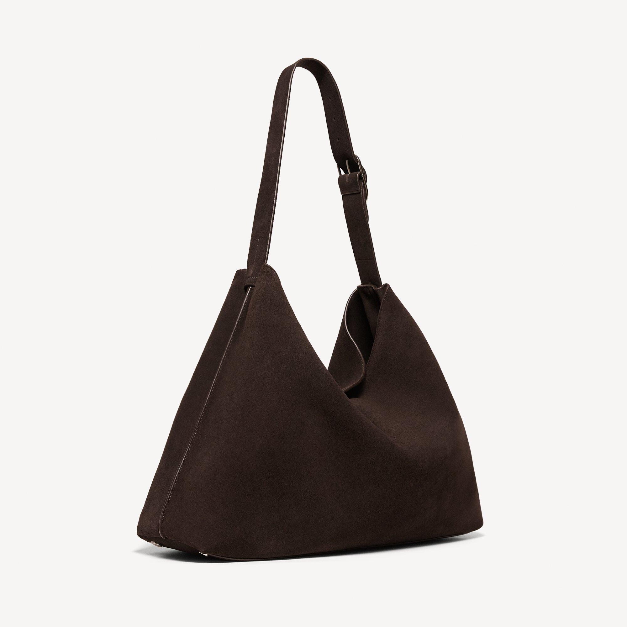 Hobo Bag aus Veloursleder