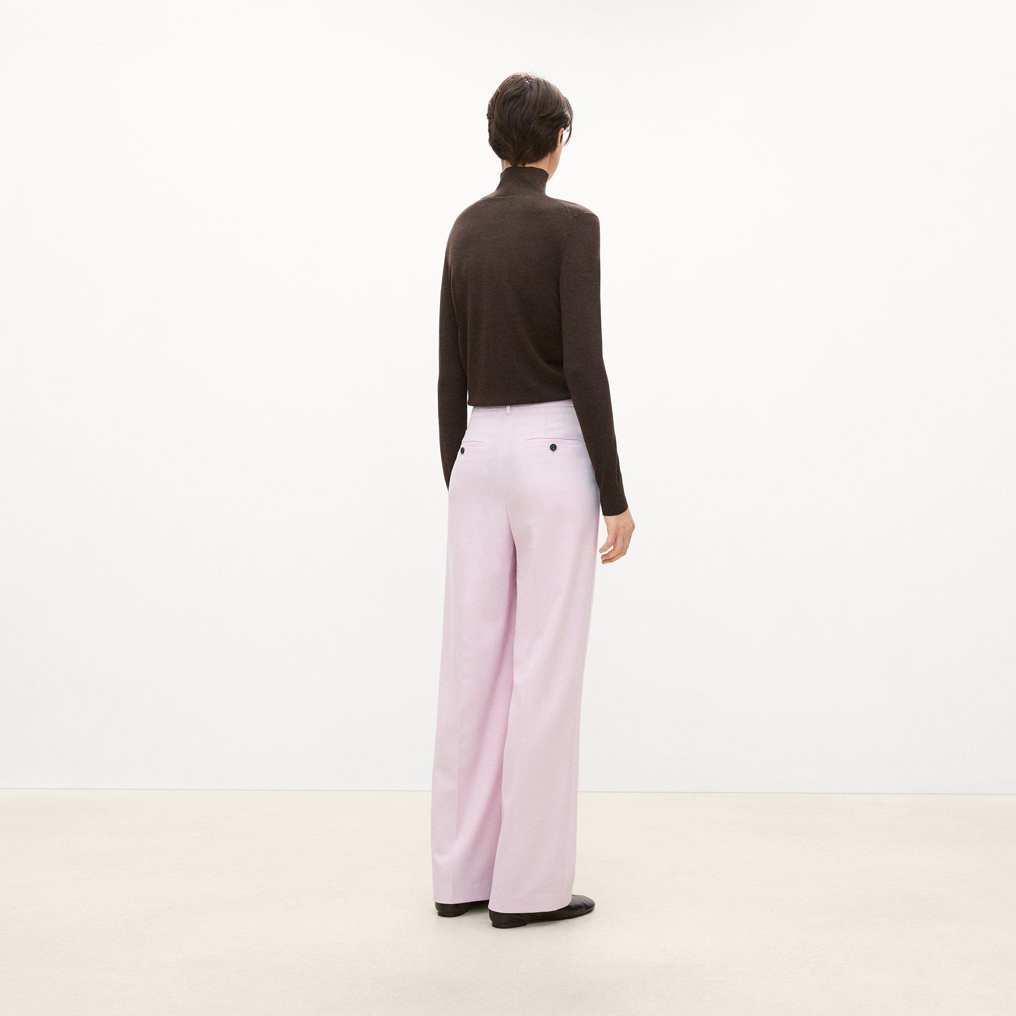 Double Pleat Pant, 33'' in Sleek Flannel
