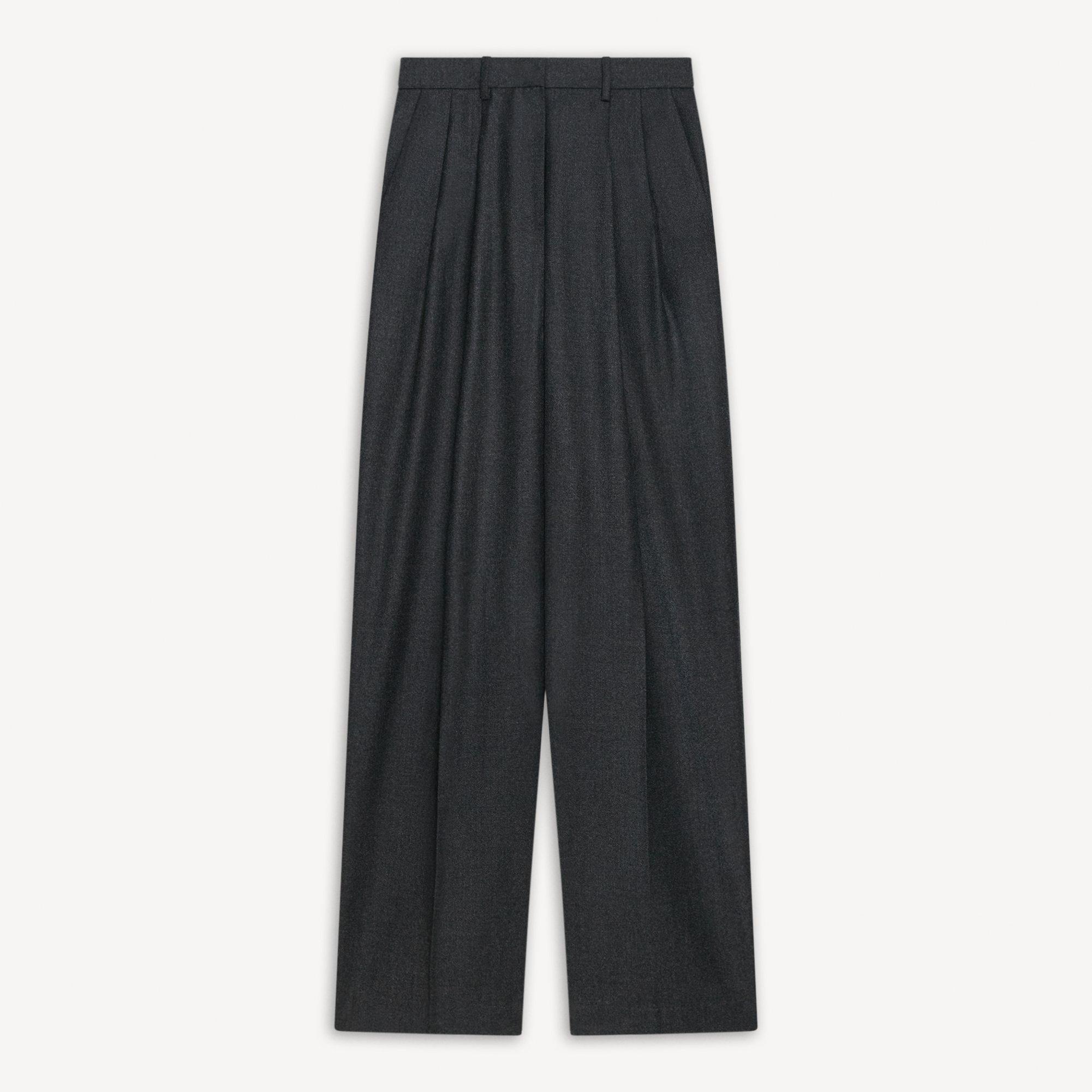 Double Pleat Pant, 29&rsquo;&rsquo; in Sleek Flannel