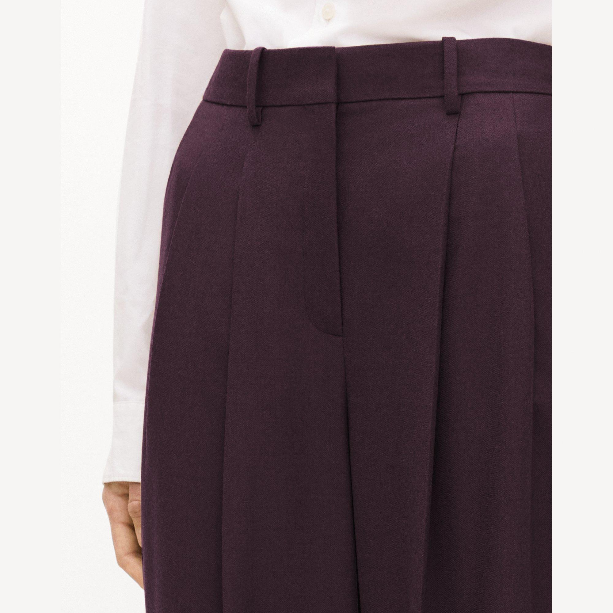 Double Pleat Pant, 29&rsquo;&rsquo; in Sleek Flannel