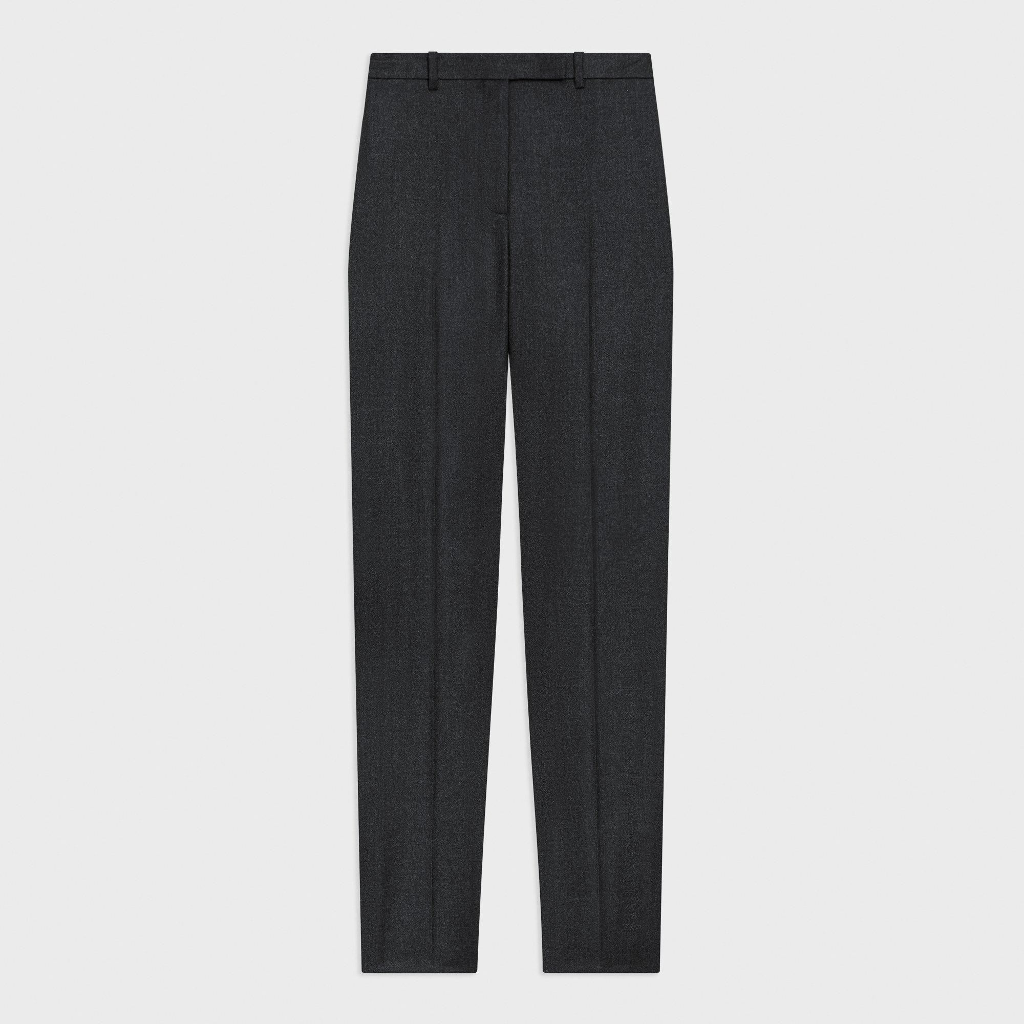 Tapered High-Waist Pant in Sleek Flannel