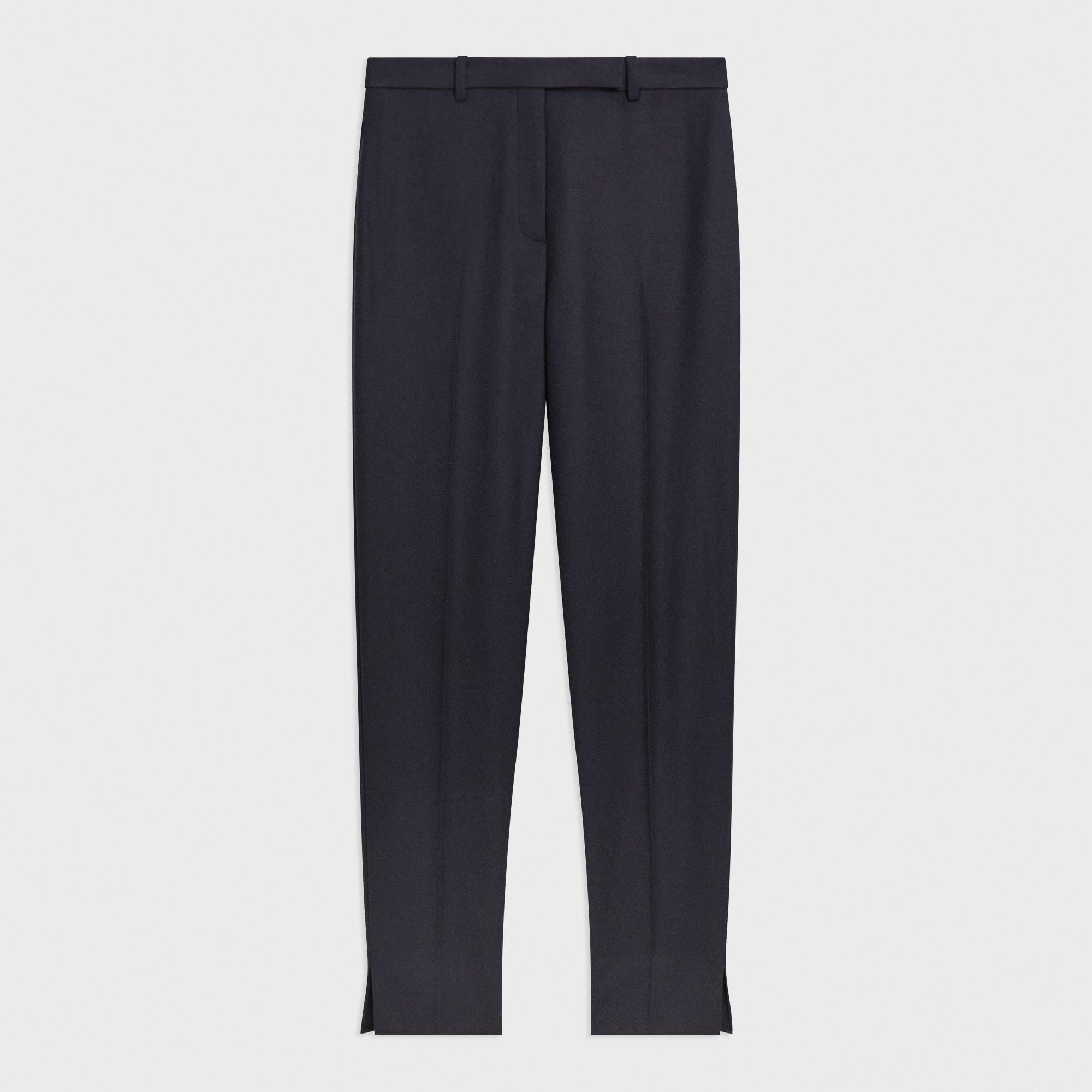 Tapered High-Waist Pant in Sleek Flannel