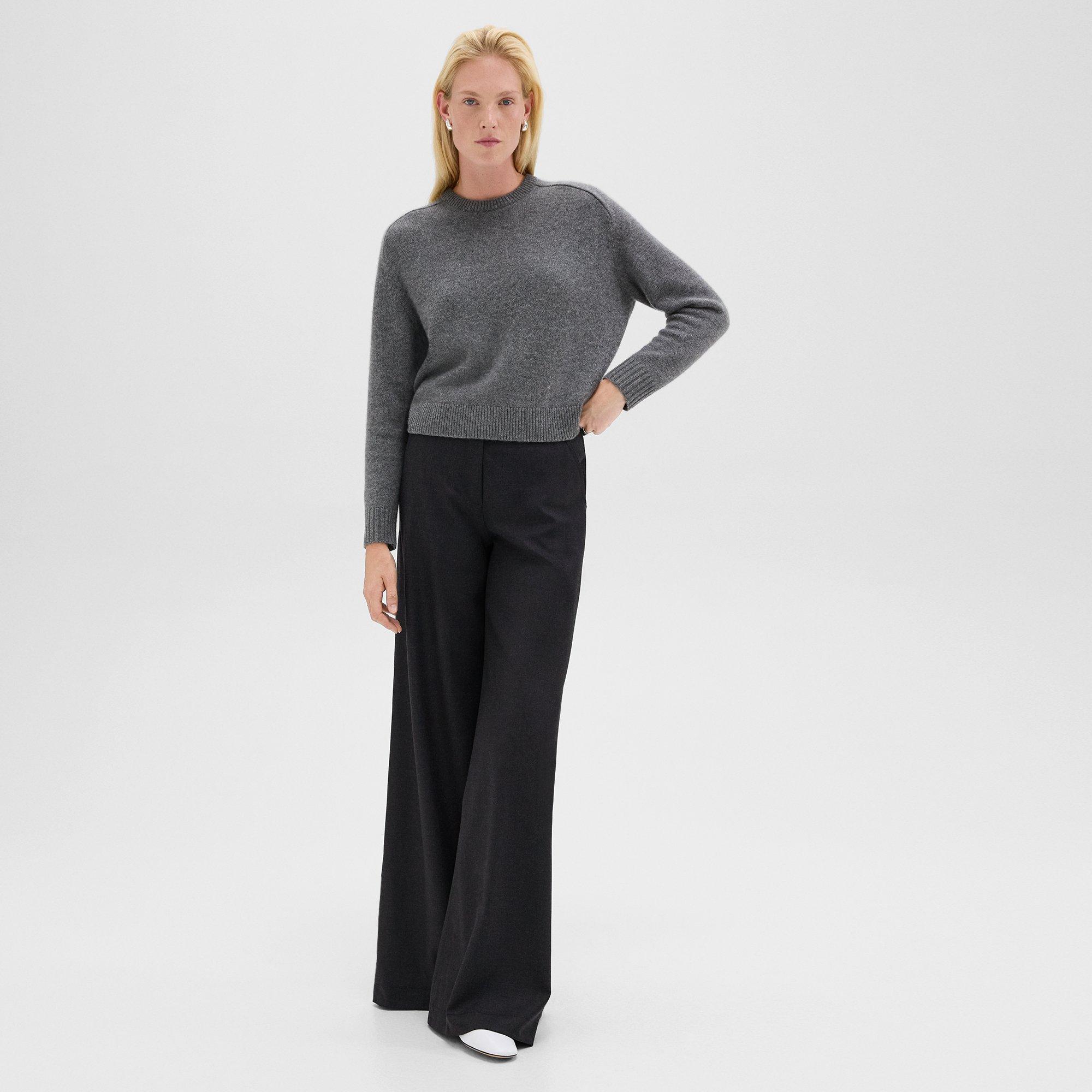 Pantalon Ultra Large en Flanelle Stretch