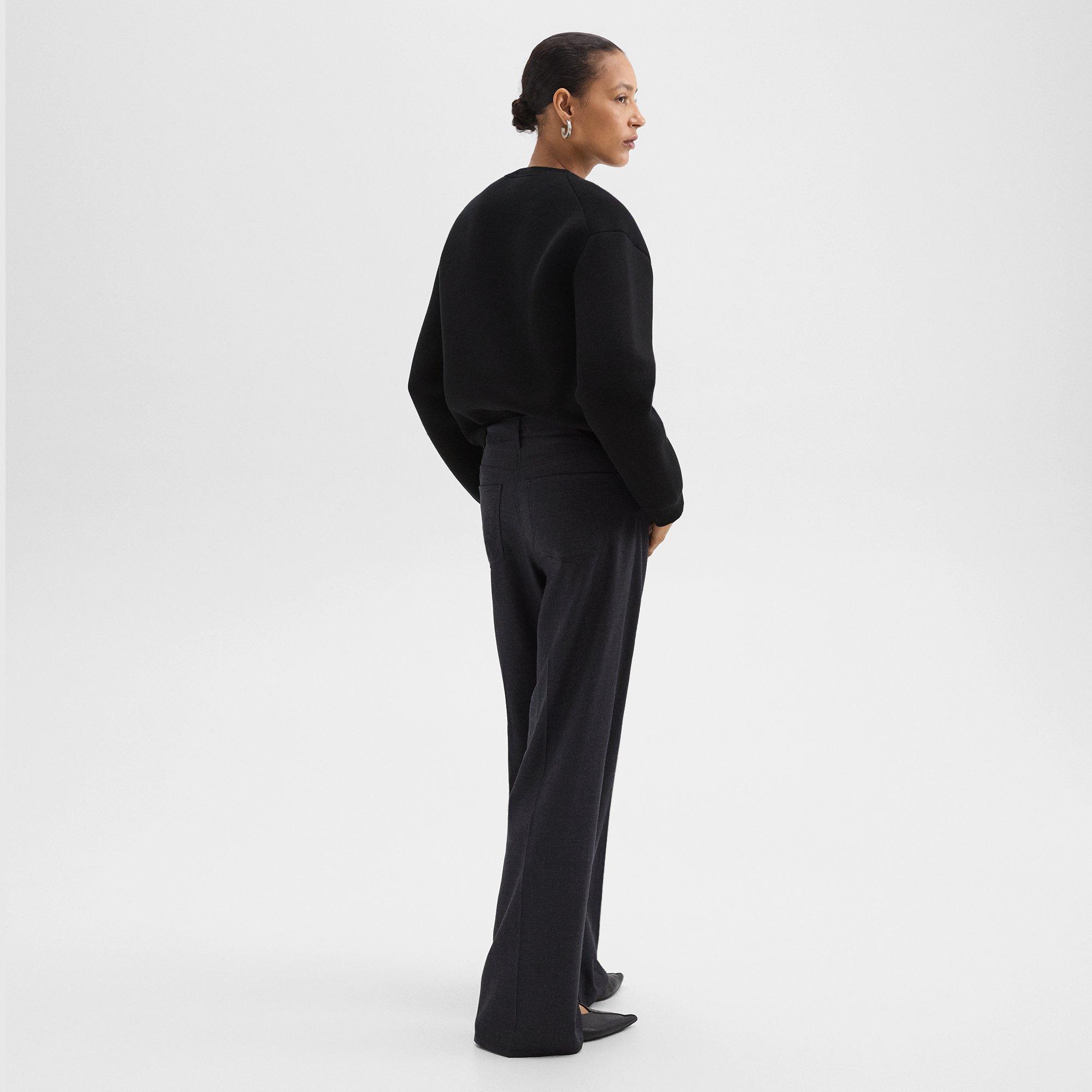 Straight-Leg 5-Pocket Pant in Stretch Flannel