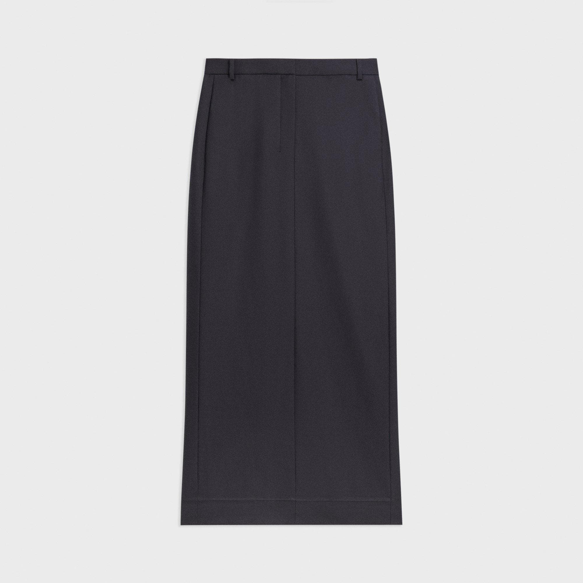 Maxi Trouser Skirt in Stretch Flannel