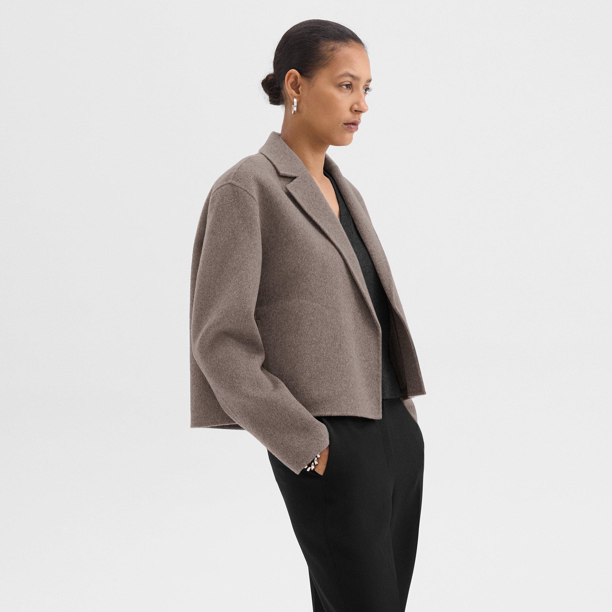 Relaxed Cardigan Jacket in Double-Face Wool-Cashmere