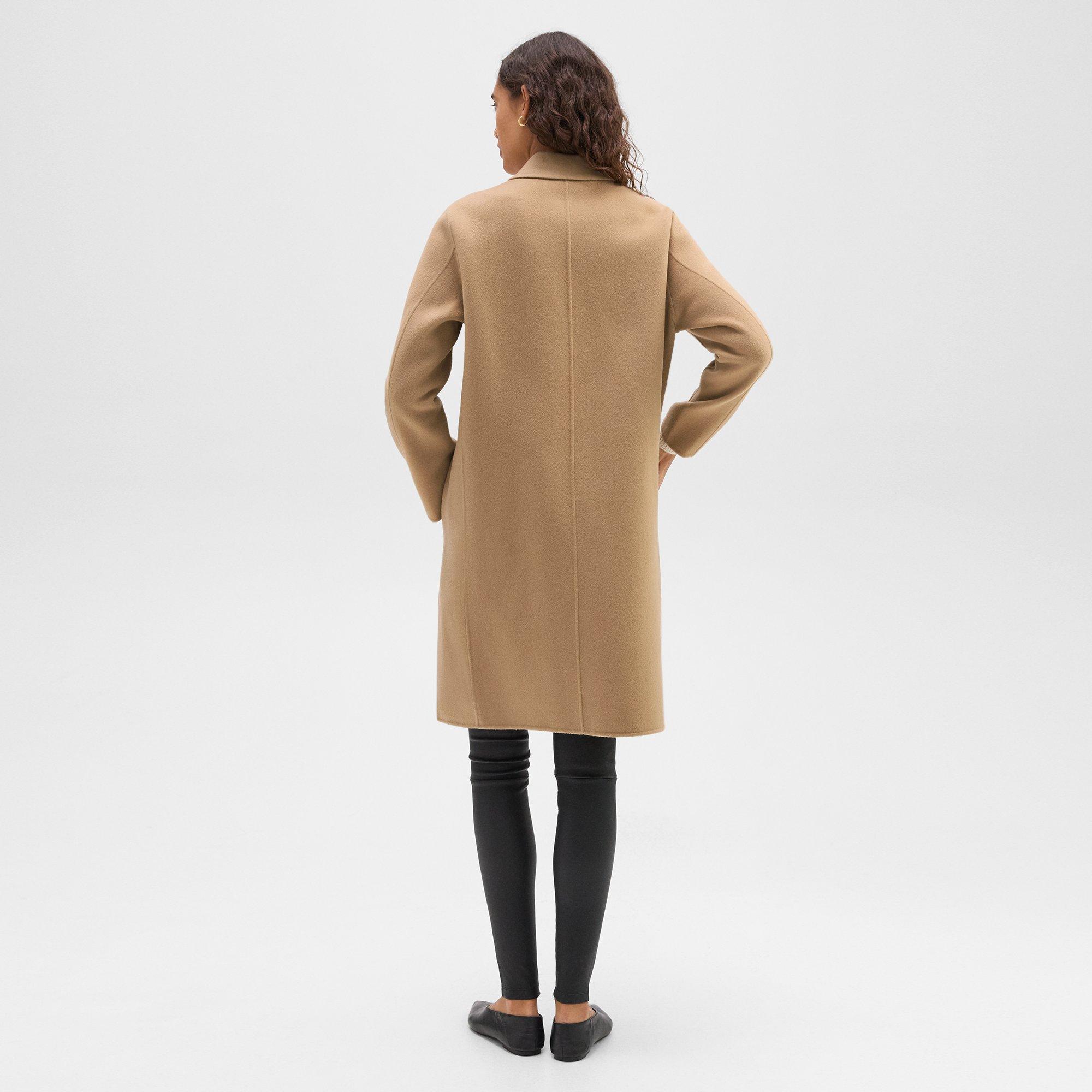 Double-Breasted Coat in Double-Face Wool-Cashmere