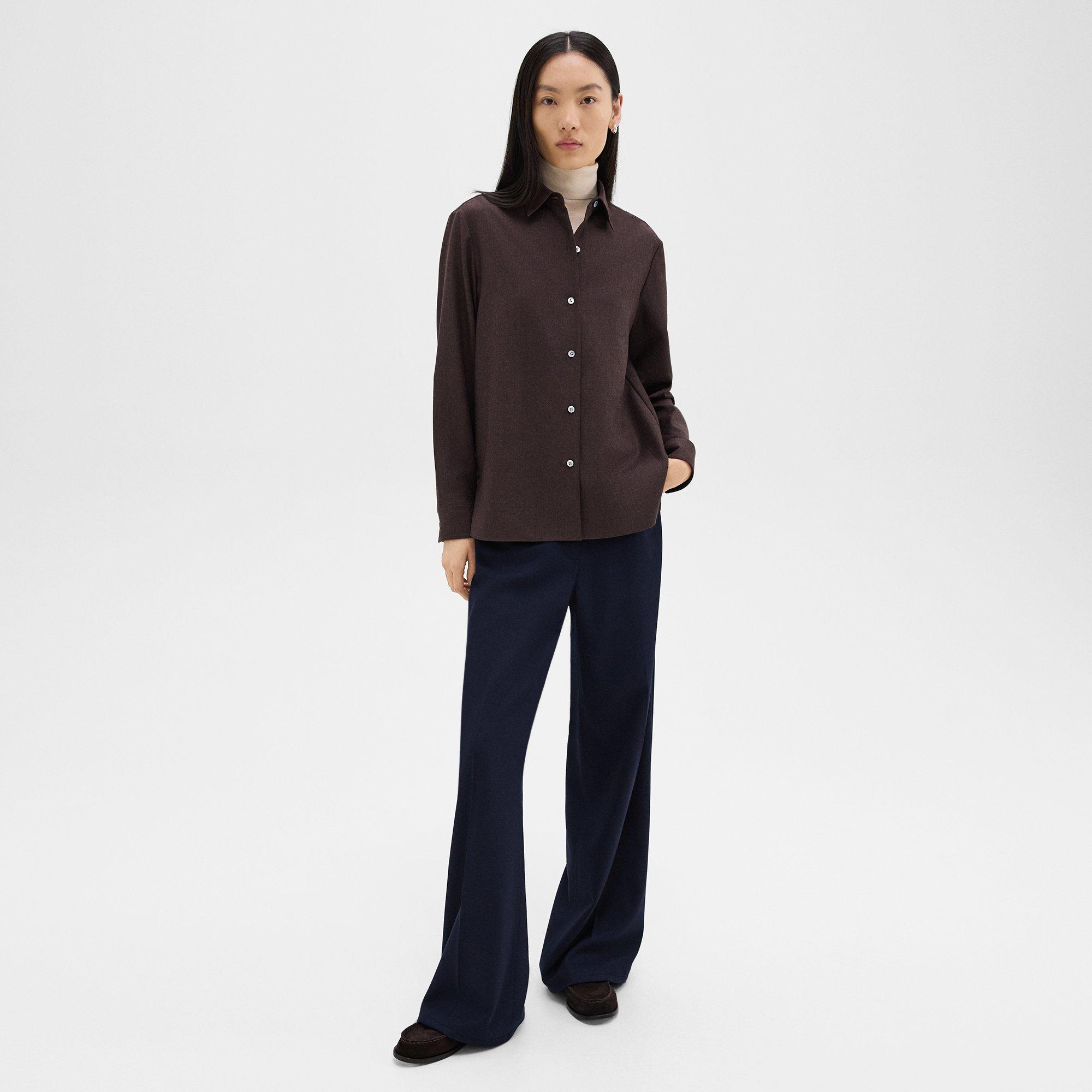 theory セオリー Theory 24SS Sheer Shirting BF Shirt シャツ