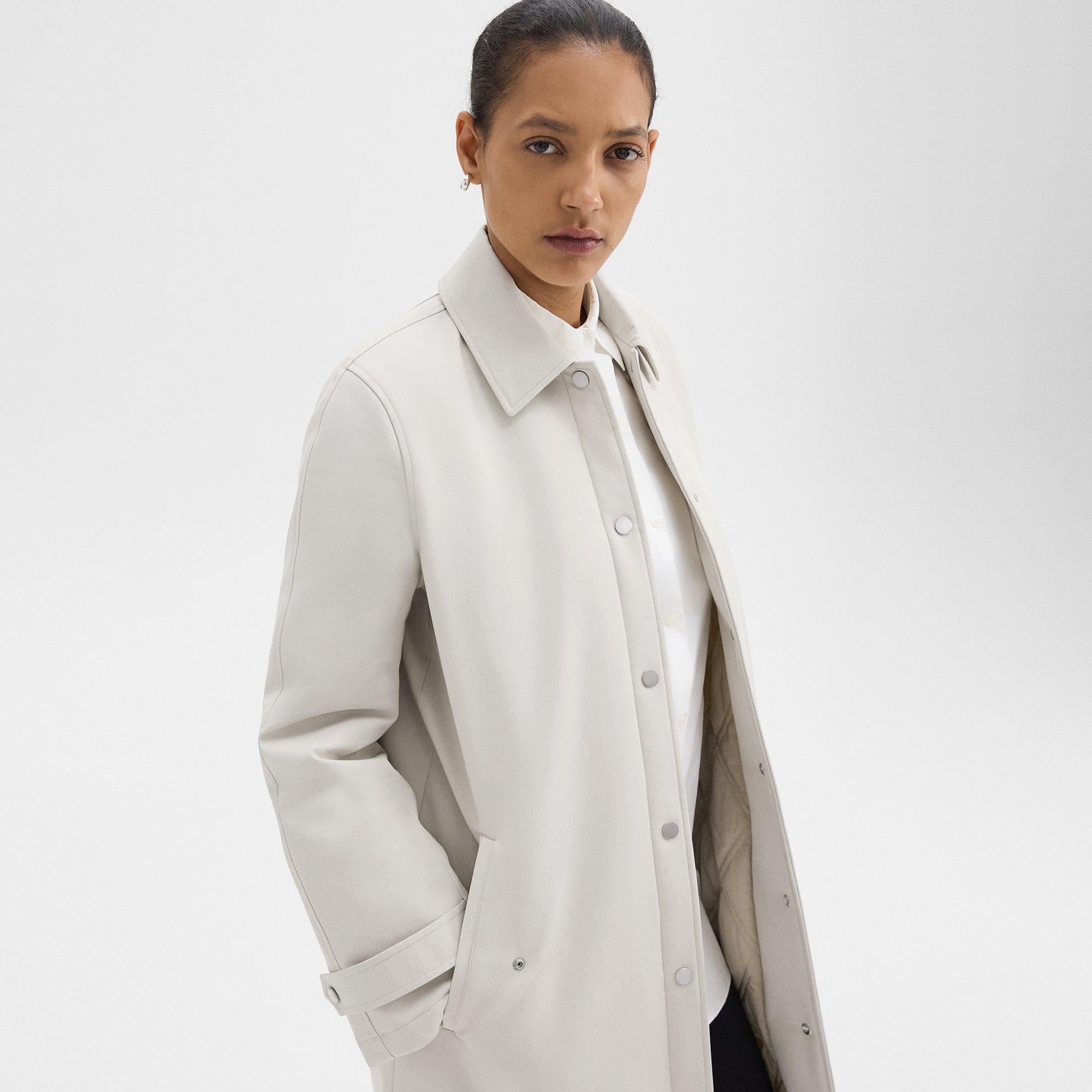 Car Coat in Cotton-Blend