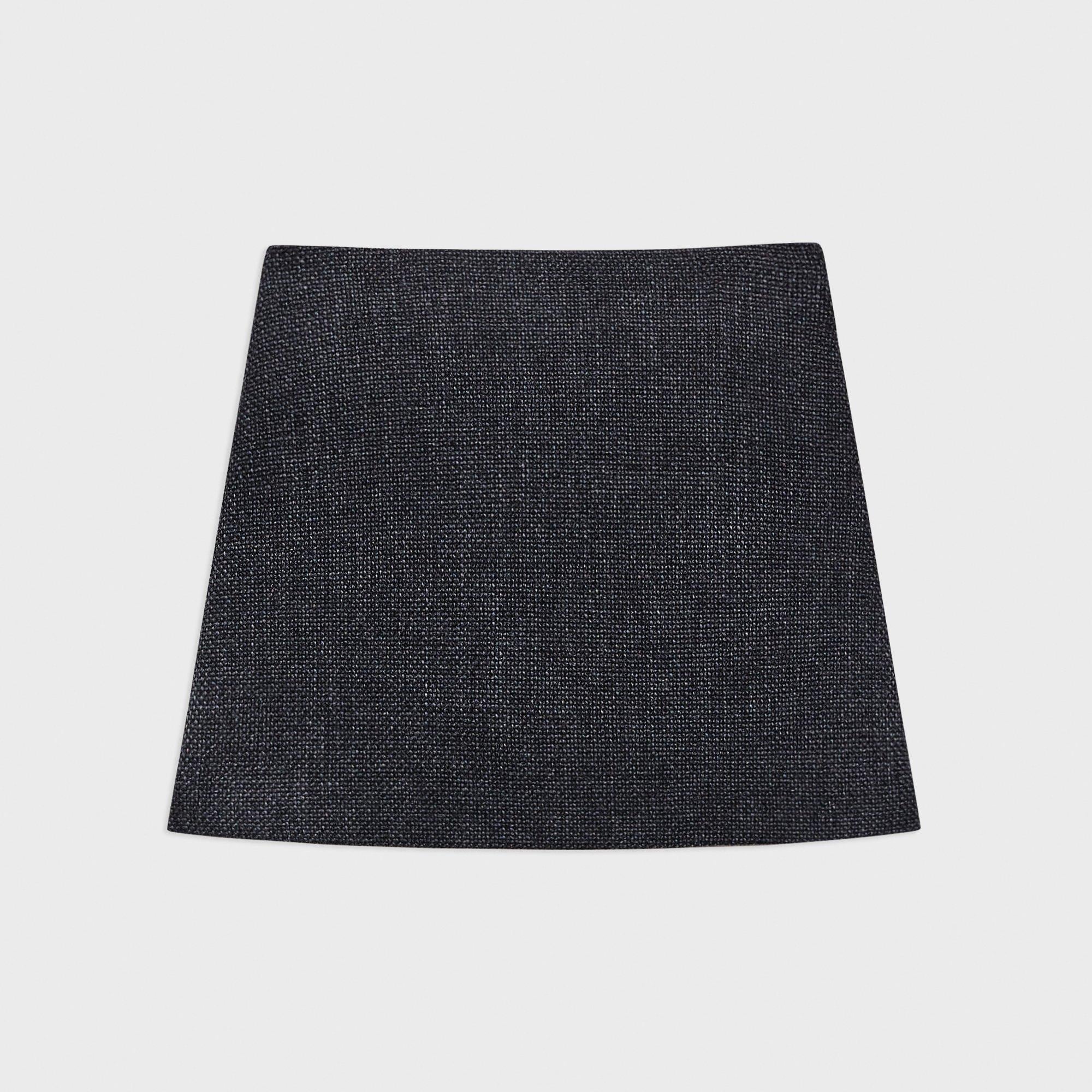 High-Waist Mini Skirt in Tweed